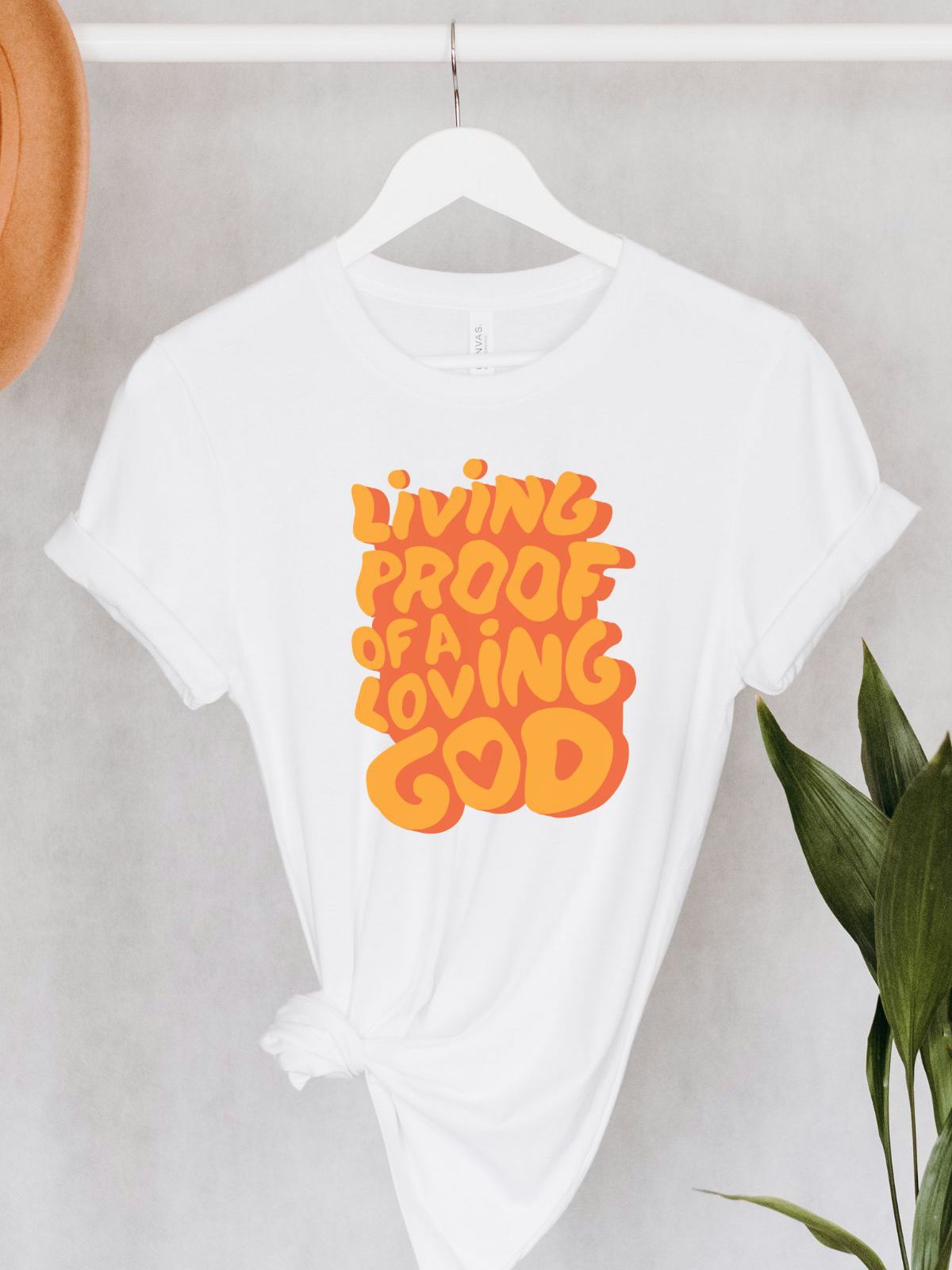 Living Proof Womens T-Shirt Faith Inspiration