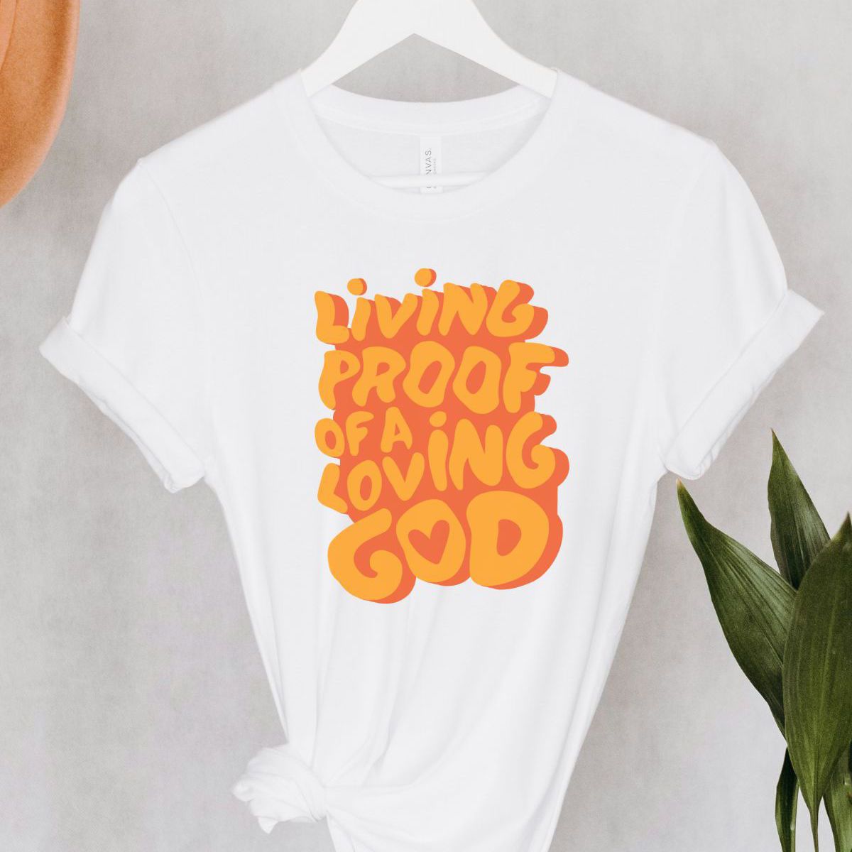 Living Proof Womens T-Shirt Faith Inspiration