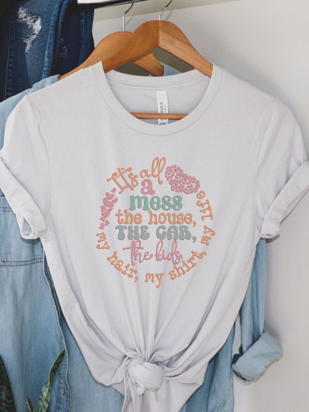 Mess Quote Women's T-Shirt Casual