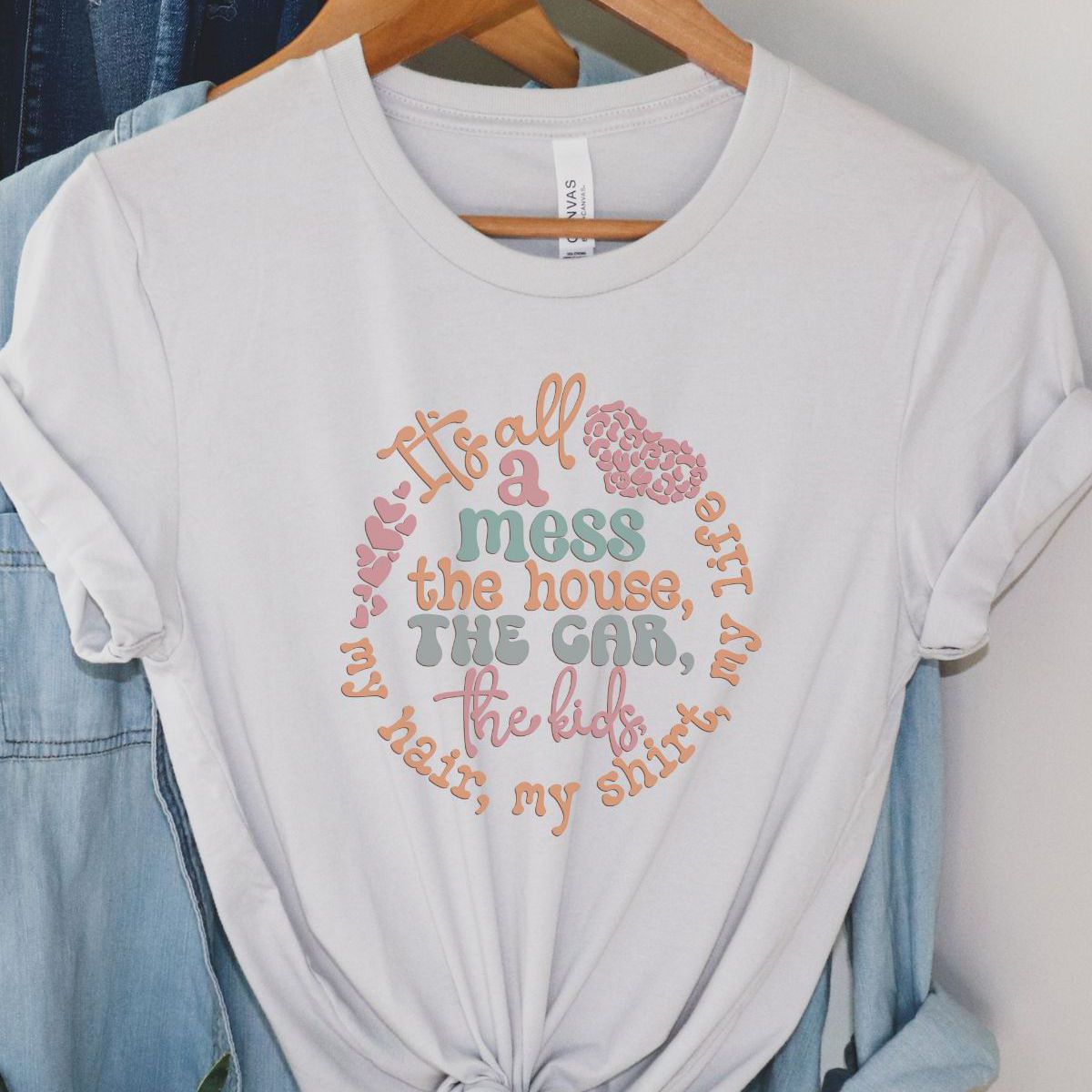 Mess Quote Women's T-Shirt Casual