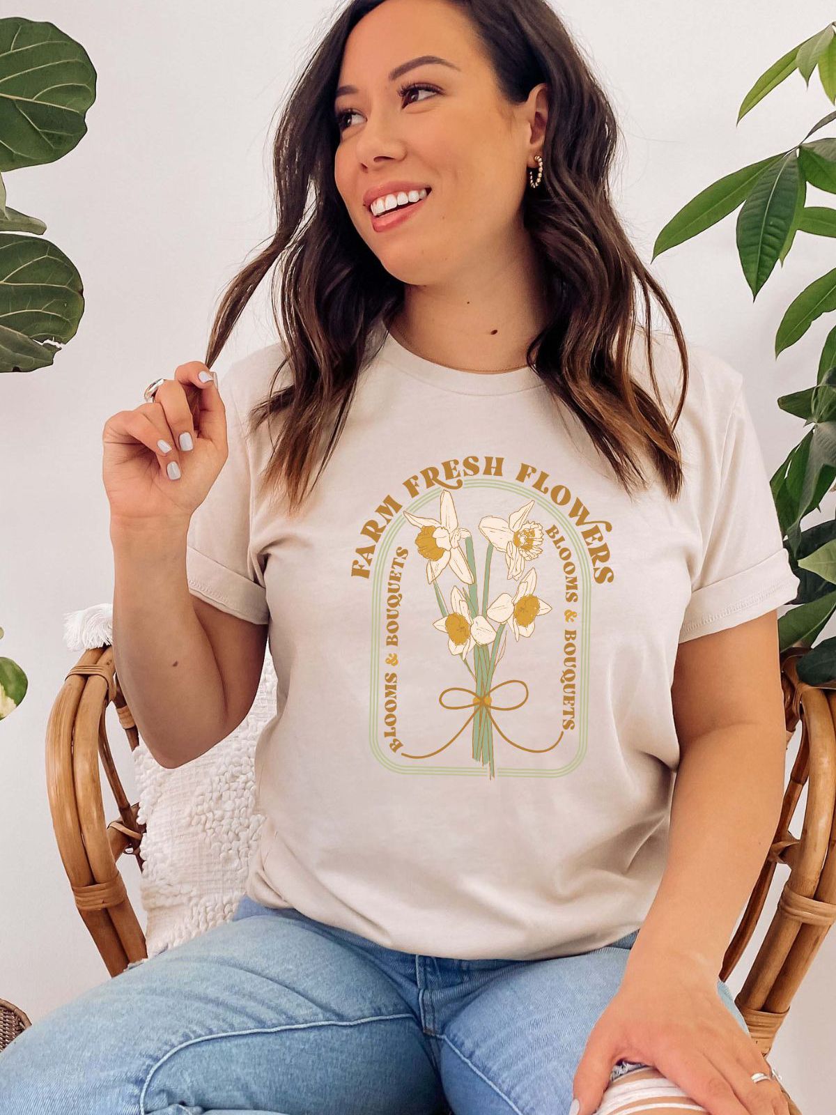 Farm Fresh Flowers Women'S T-Shirt Spring