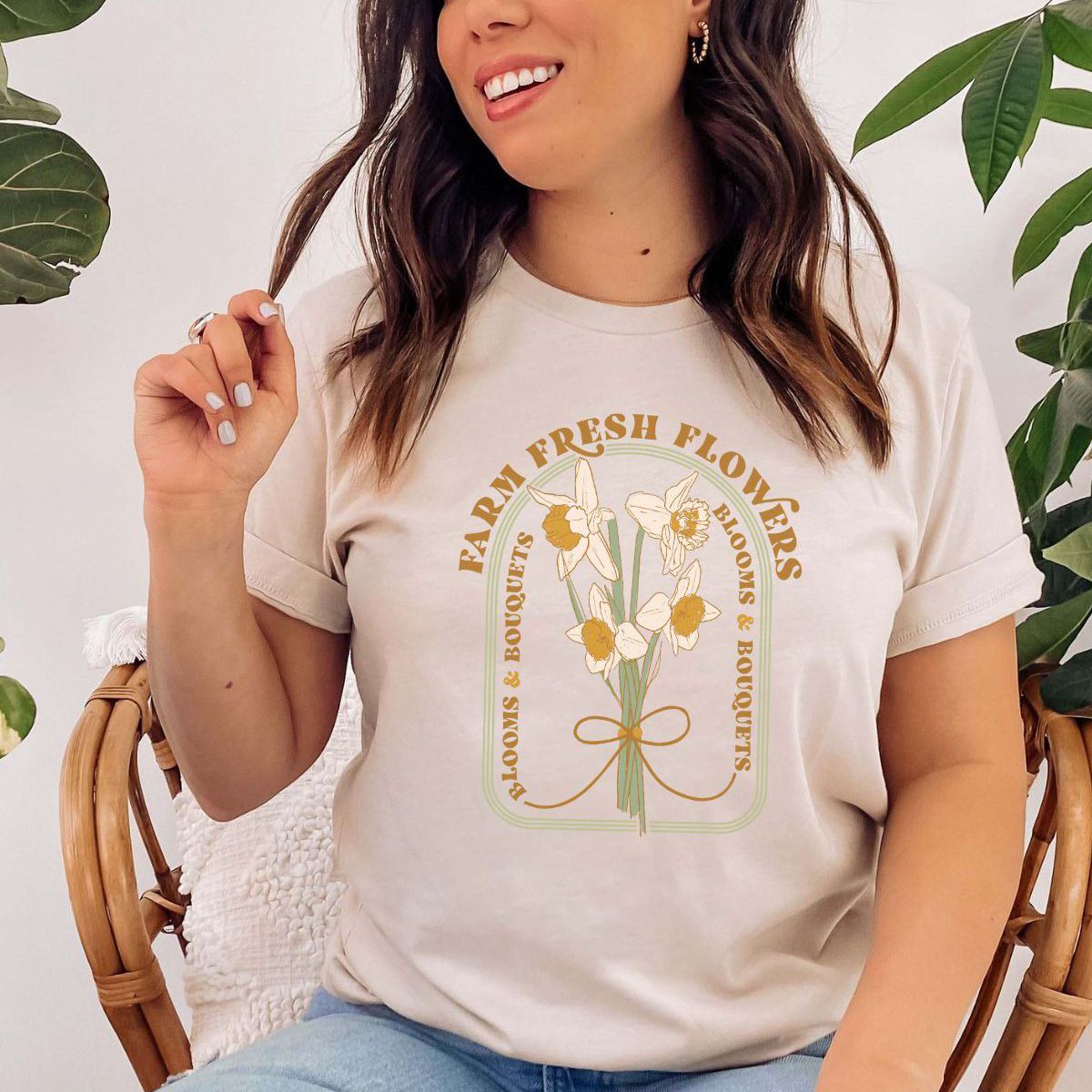 Farm Fresh Flowers Women'S T-Shirt Spring