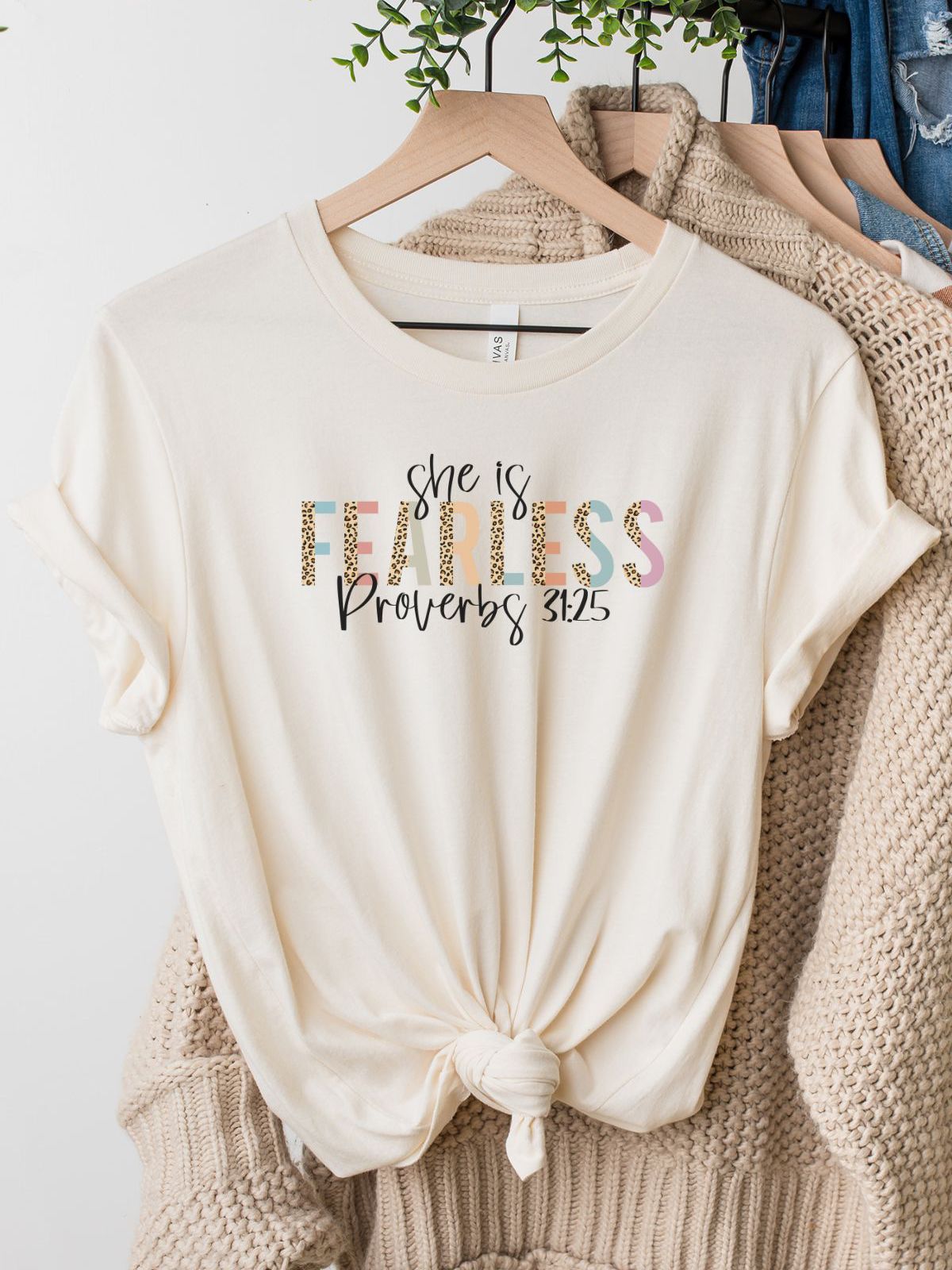 Fearless Women's T-Shirt Proverbs Inspirational