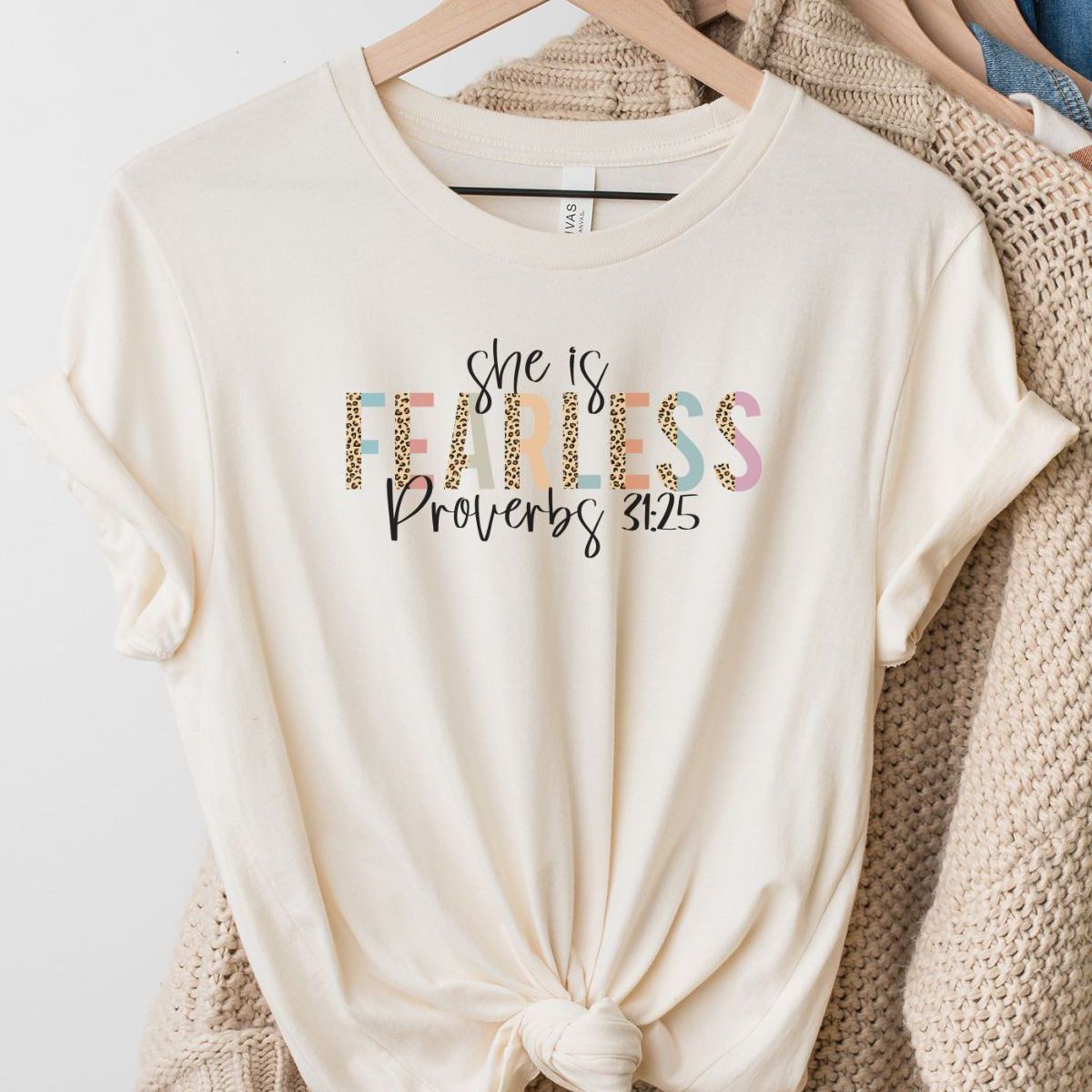 Fearless Women's T-Shirt Proverbs Inspirational
