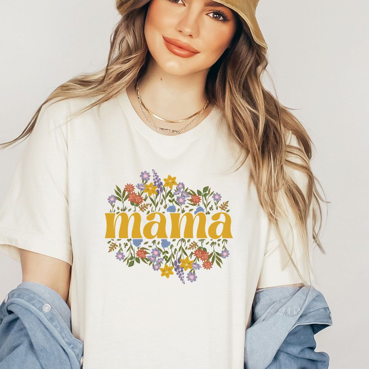 Mama Floral Women's T-Shirt Mother's Day