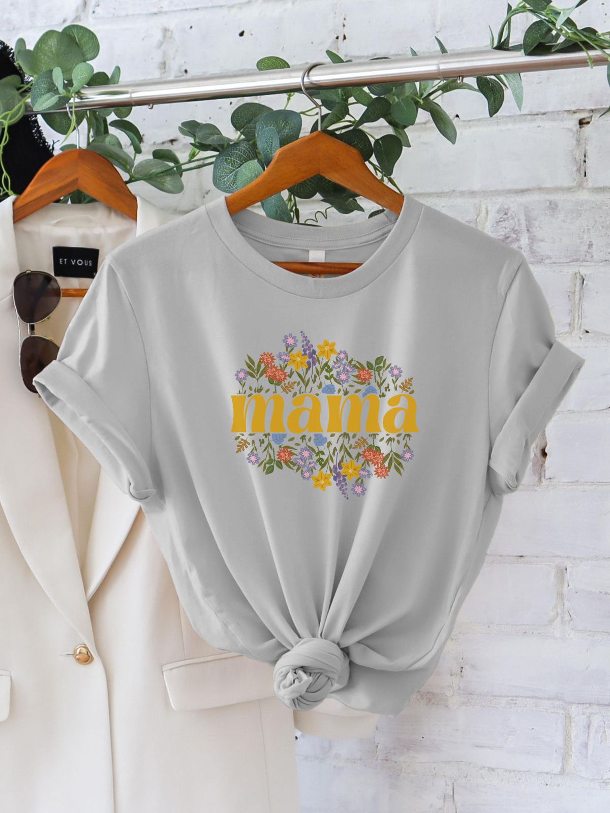 Mama Floral Women's T-Shirt Mother's Day