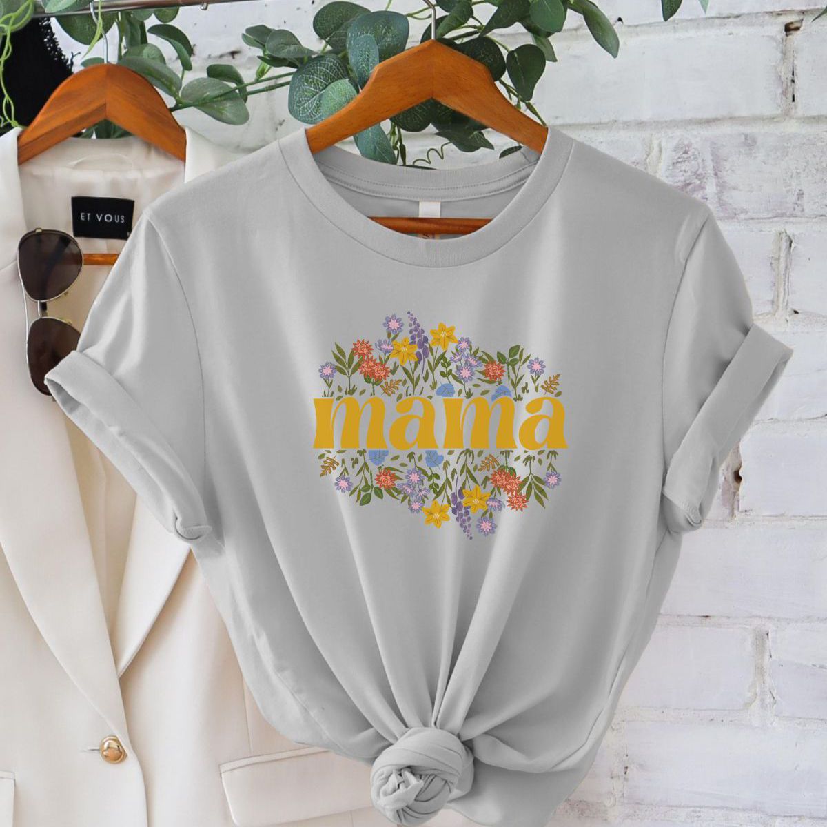 Mama Floral Women's T-Shirt Mother's Day