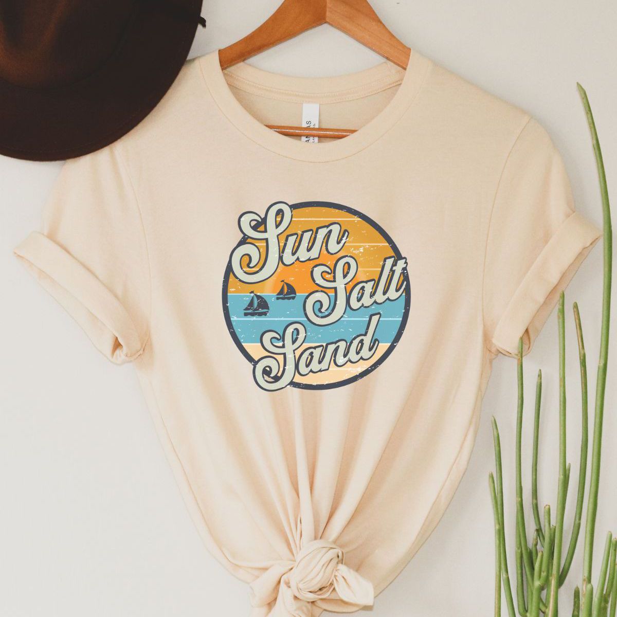 Sun Salt Sand Womens T-Shirt Summer