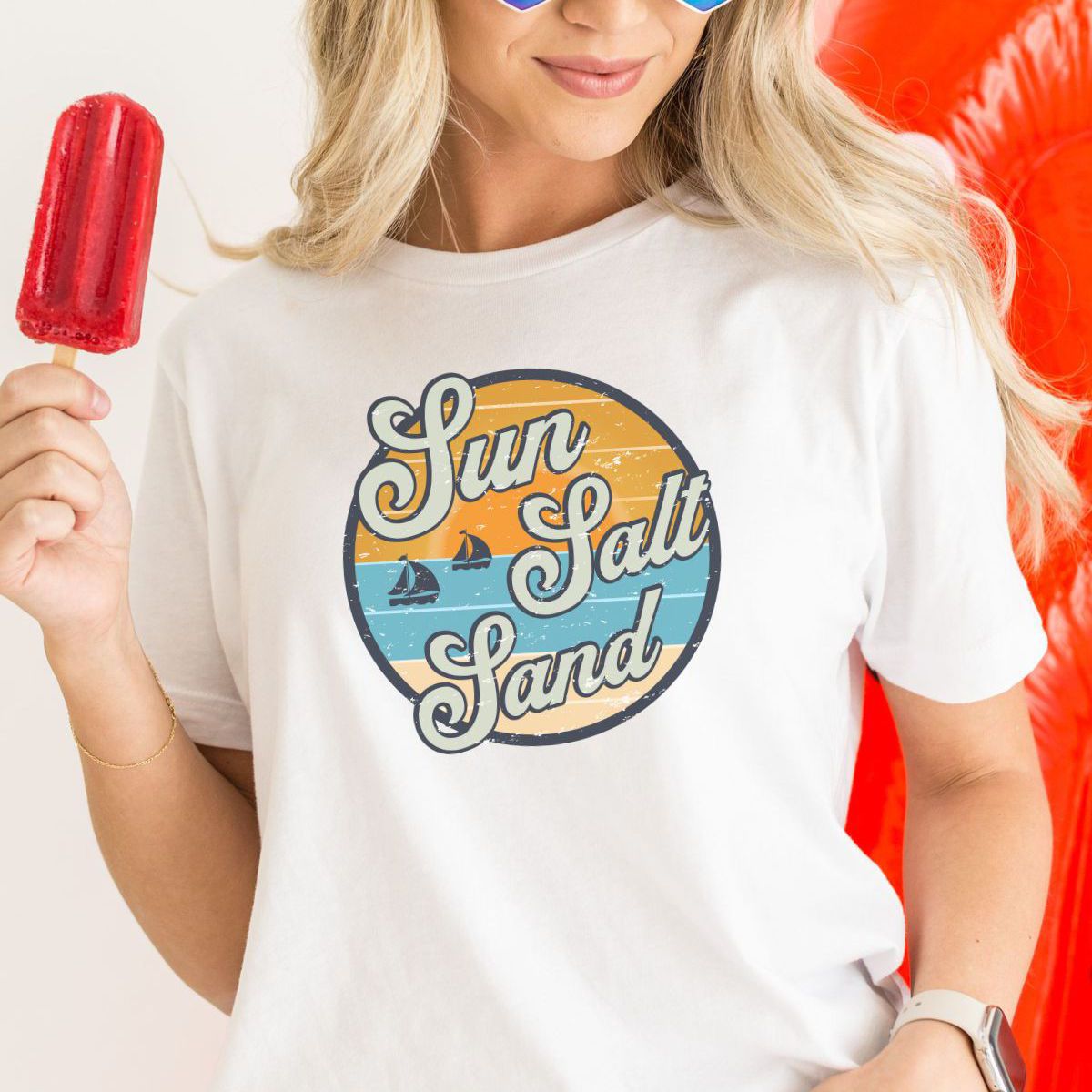 Sun Salt Sand Womens T-Shirt Summer