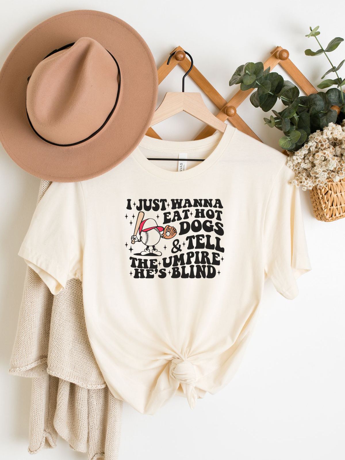 Relaxed Baseball Fun Graphic Tee