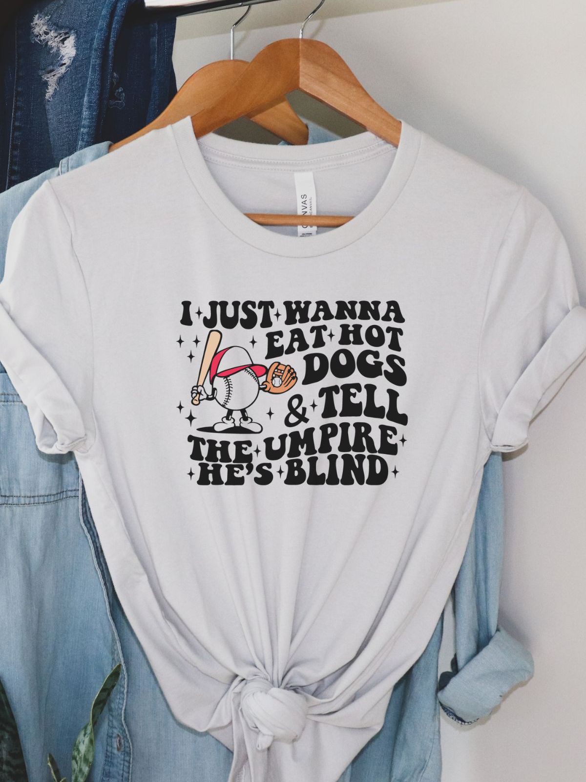 Relaxed Baseball Fun Graphic Tee