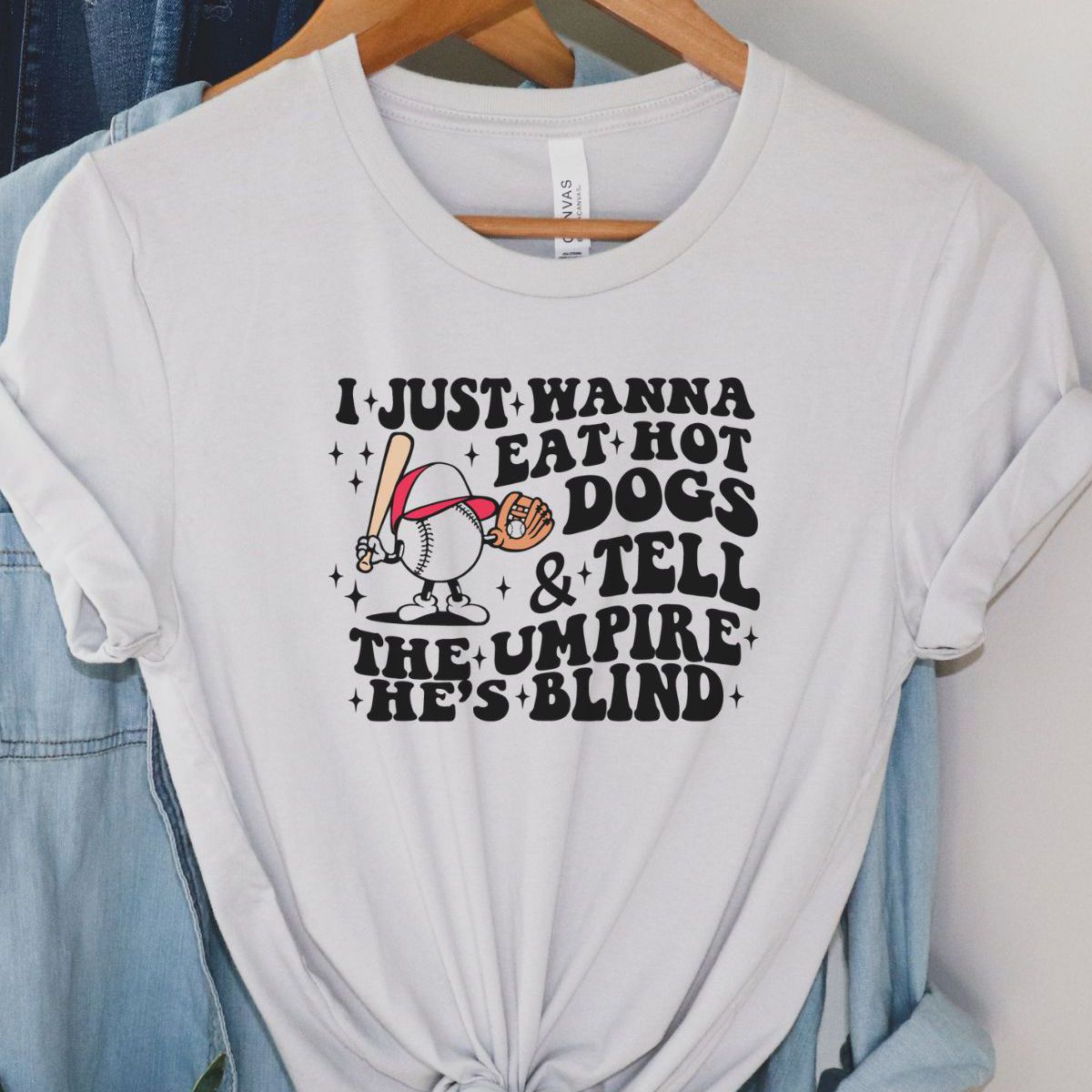 Relaxed Baseball Fun Graphic Tee