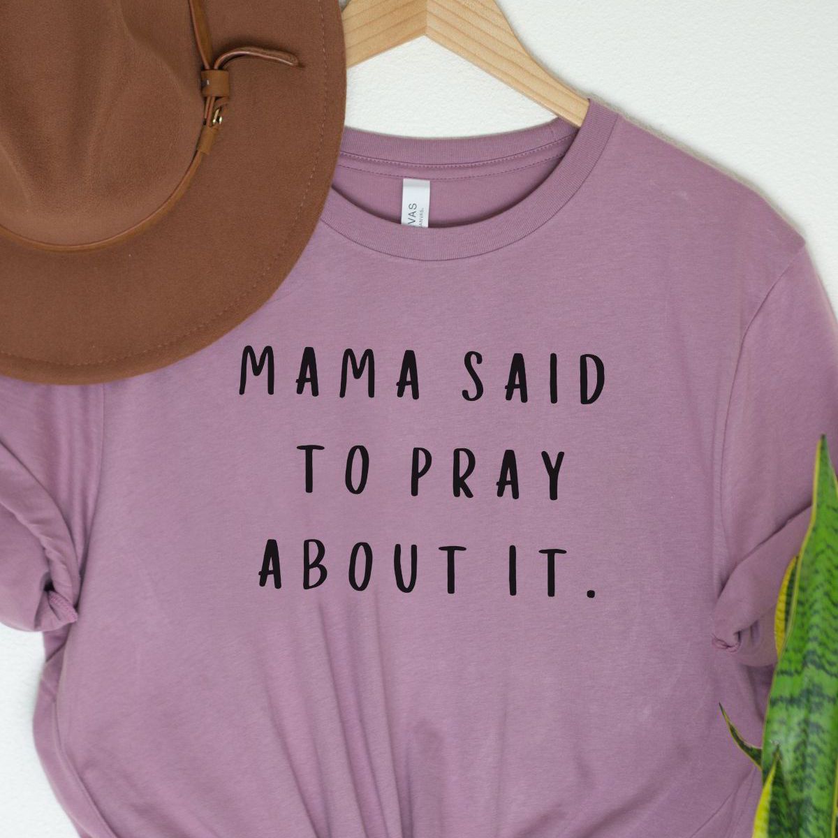 Mama Said Pray About It Womens Tee