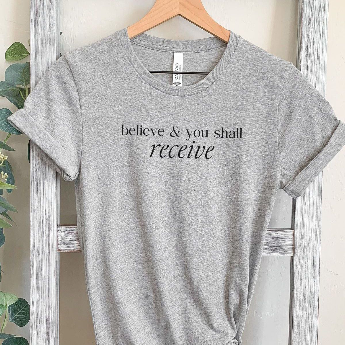 Believe Women'S T-Shirt Casual Inspirational