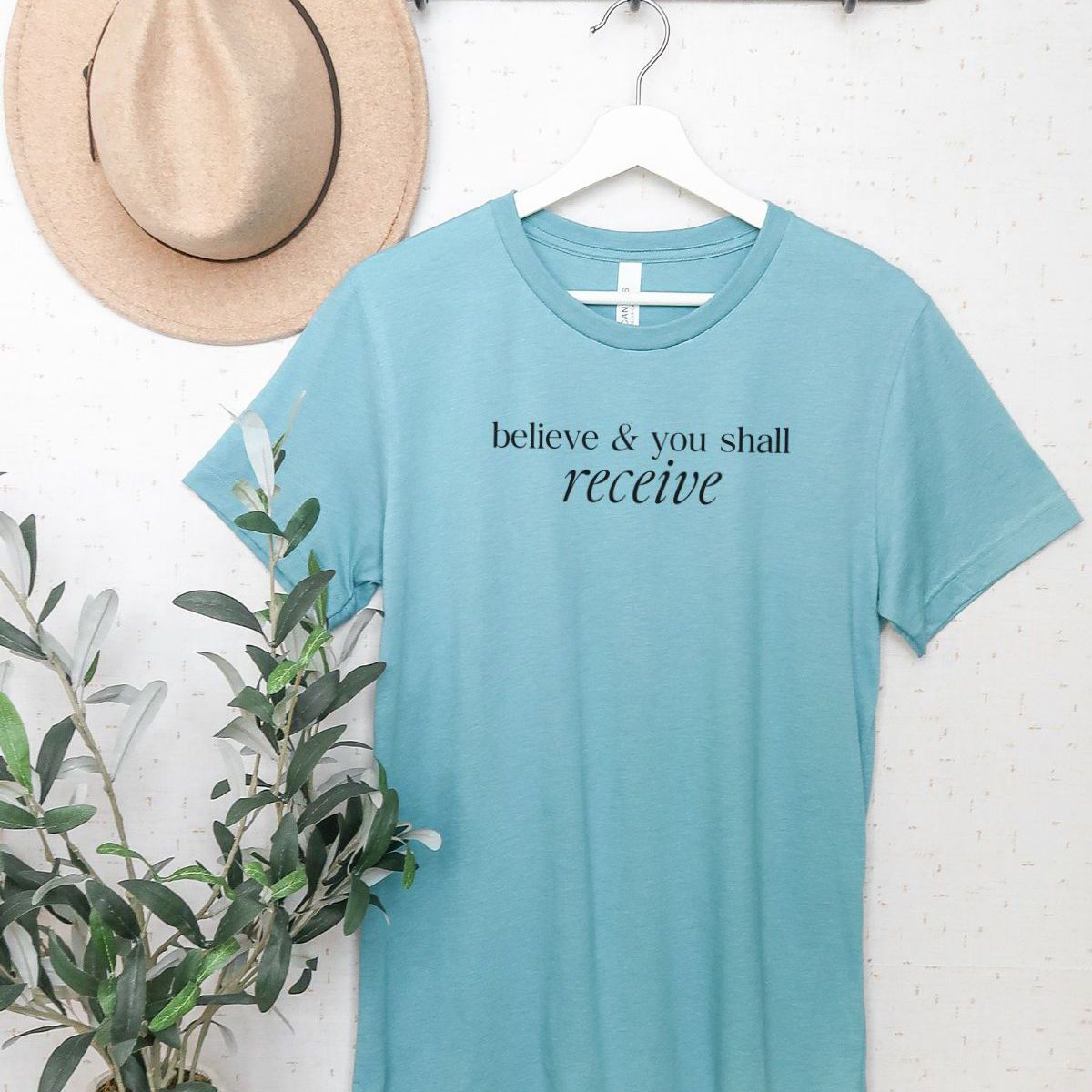 Believe Women'S T-Shirt Casual Inspirational