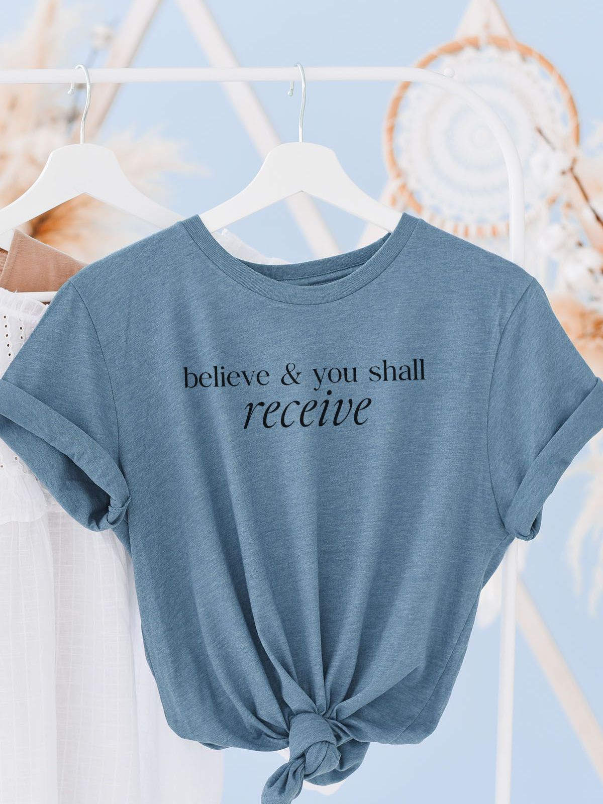 Believe Women'S T-Shirt Casual Inspirational