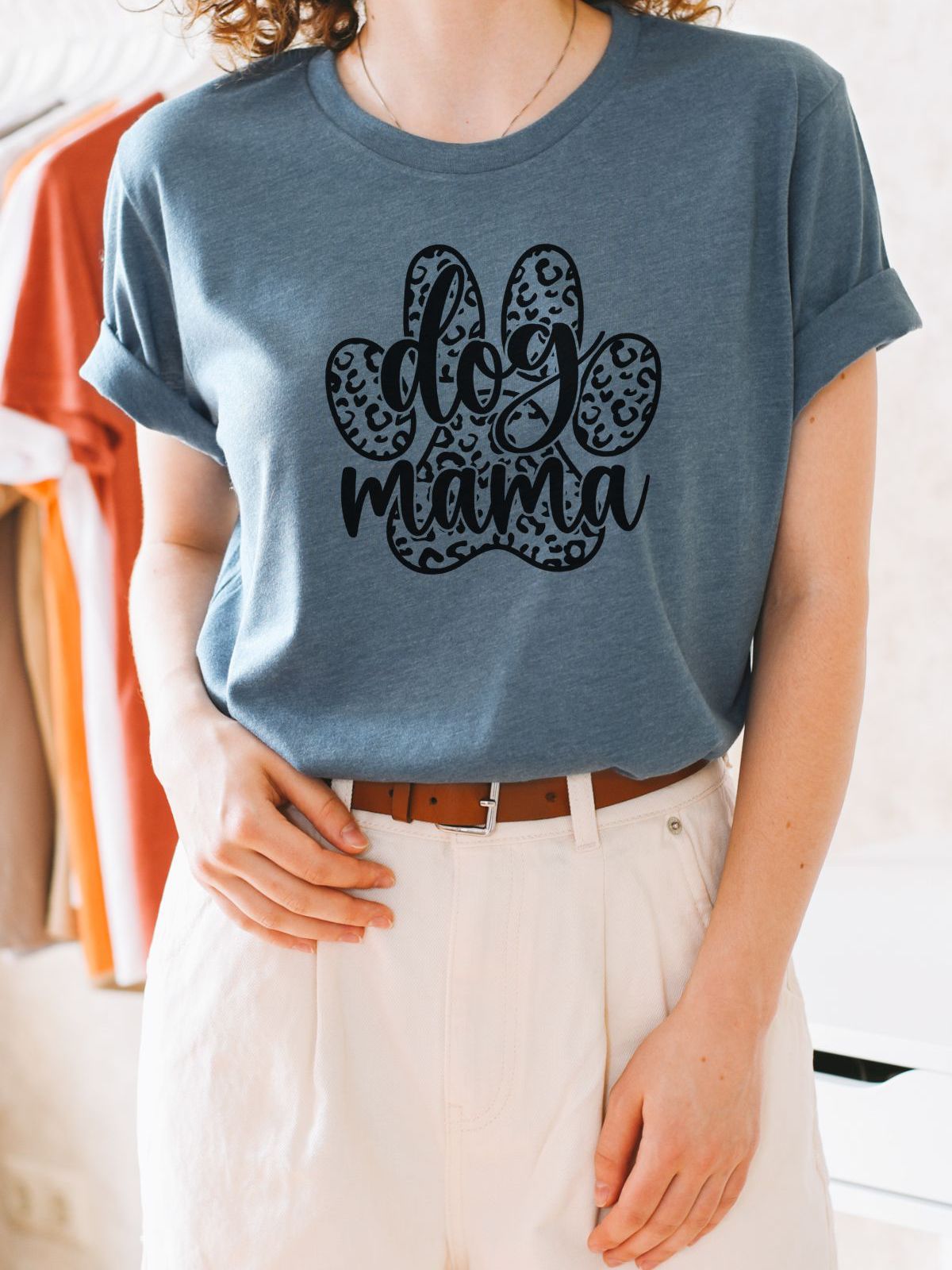 Dog Mama Women's T-Shirt Casual