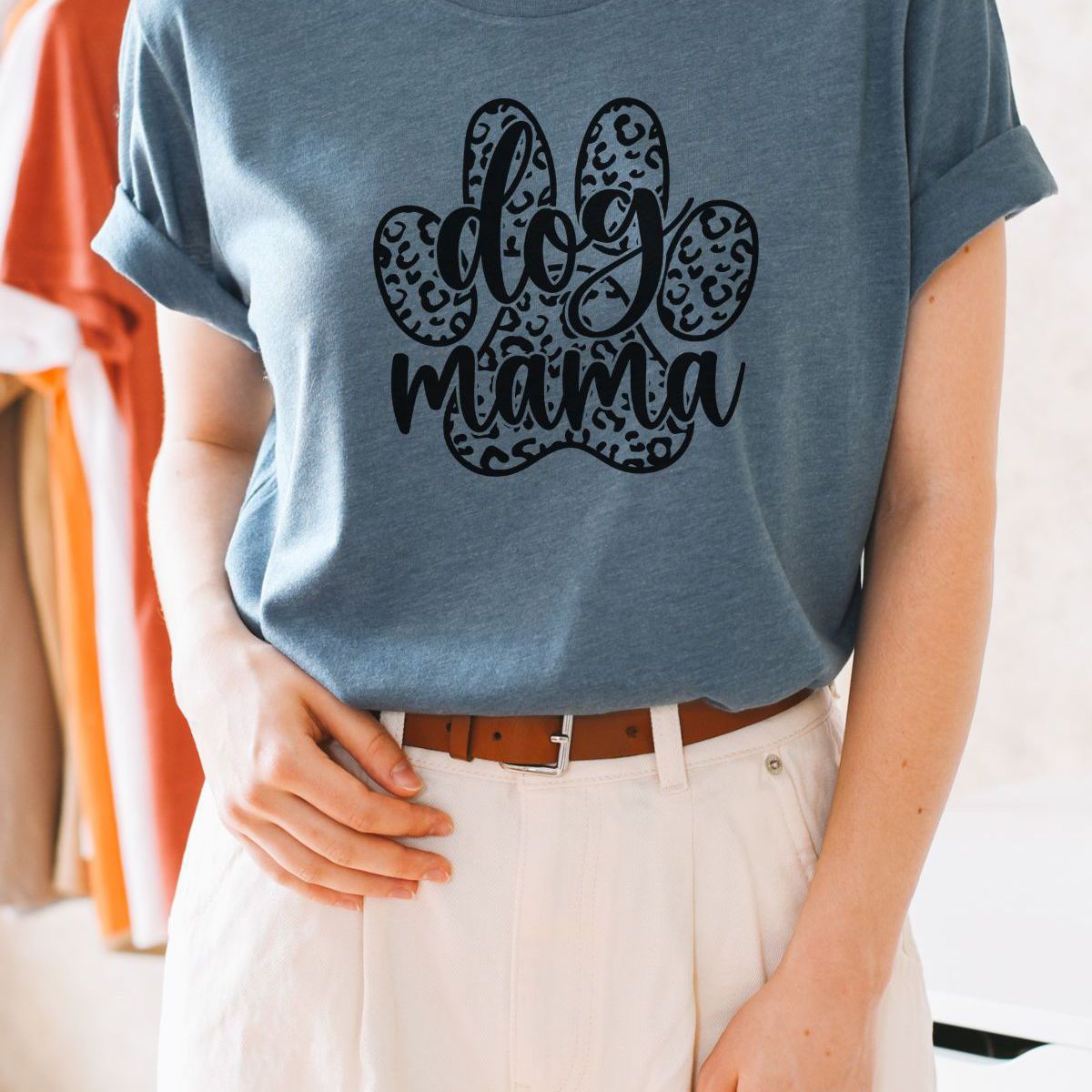 Dog Mama Women's T-Shirt Casual