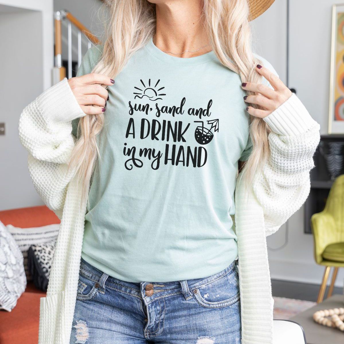 Sun Sand Drink Women's T-Shirt Summer