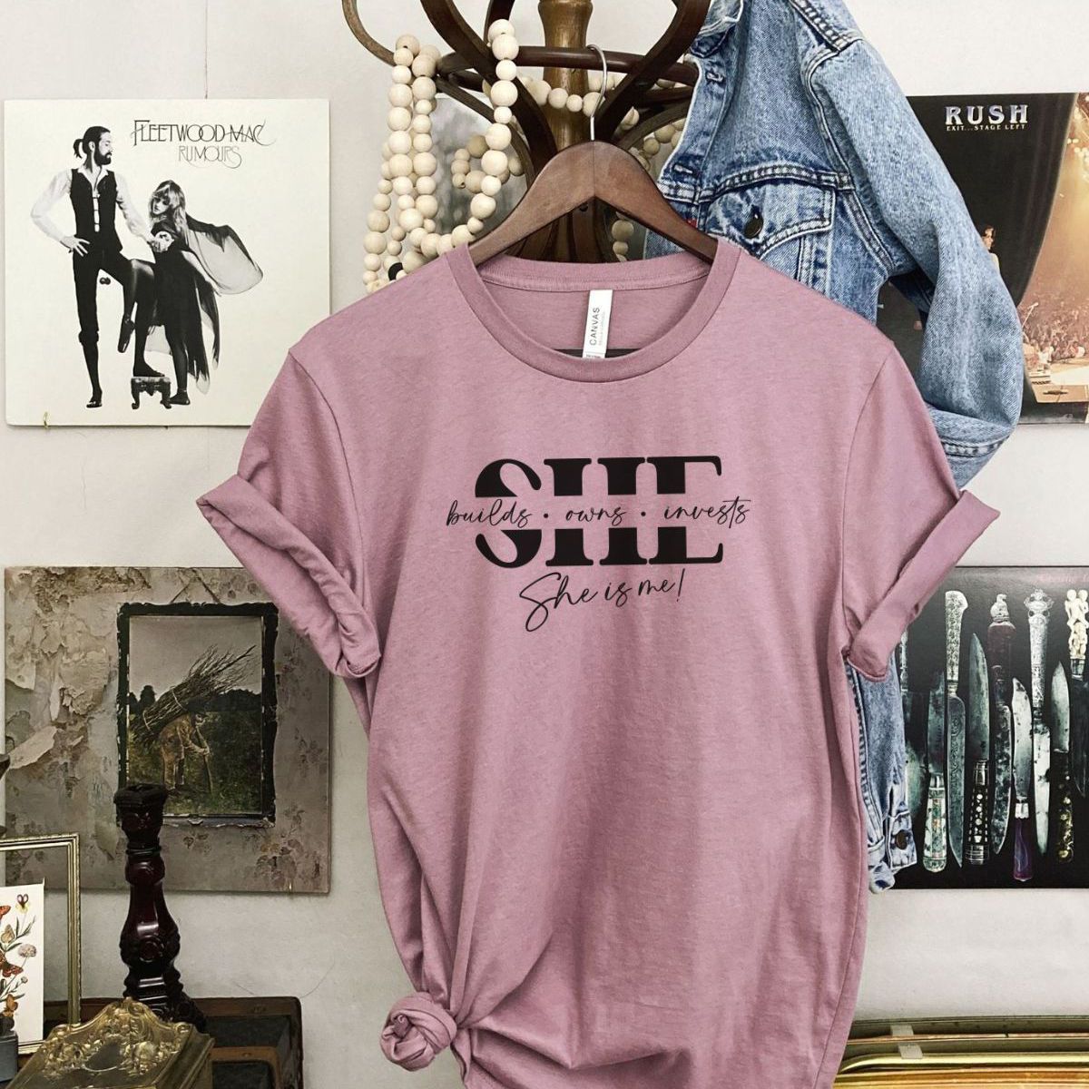 She Builds Owns Invests Women's T-Shirt