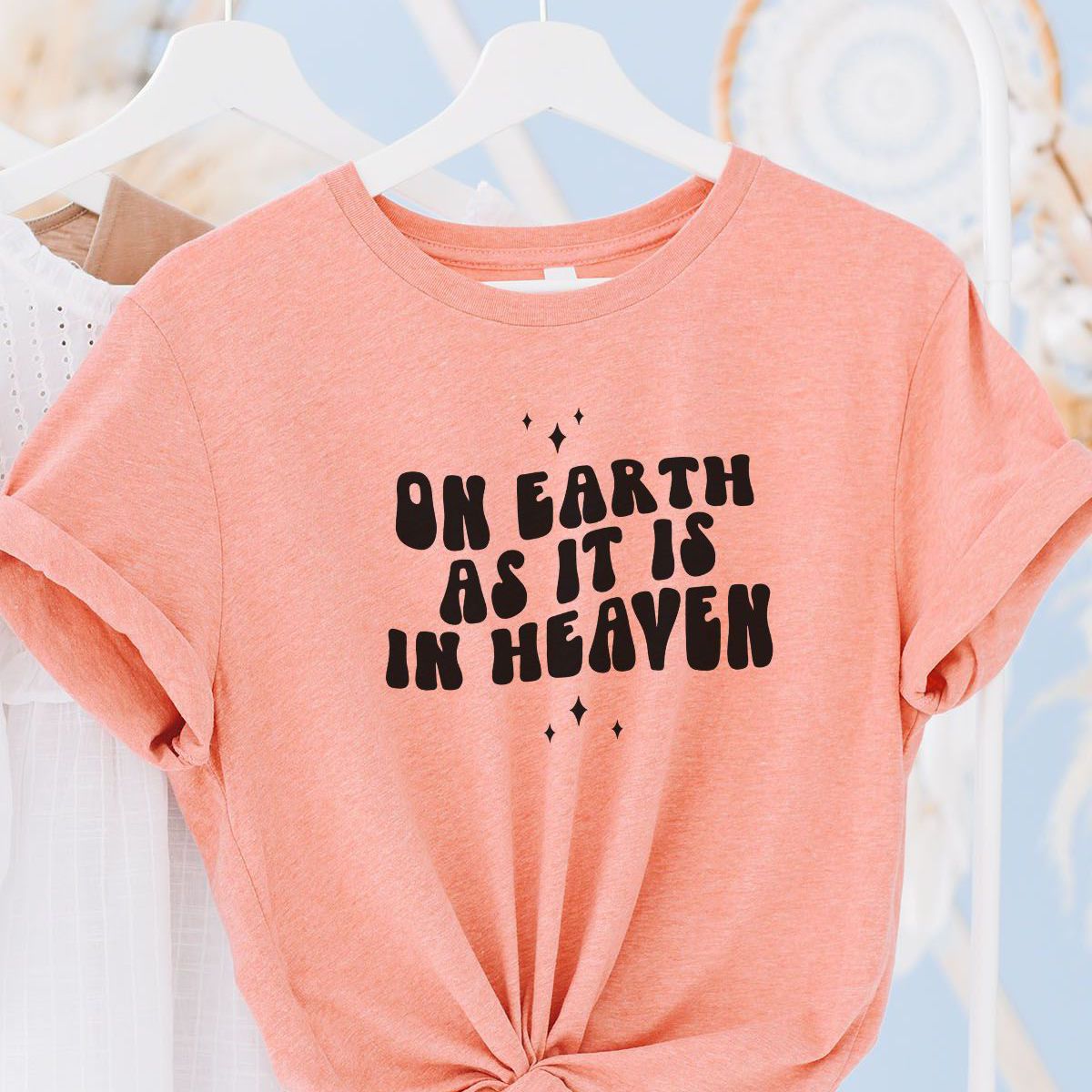On Earth As It Is Shirt Women Casual