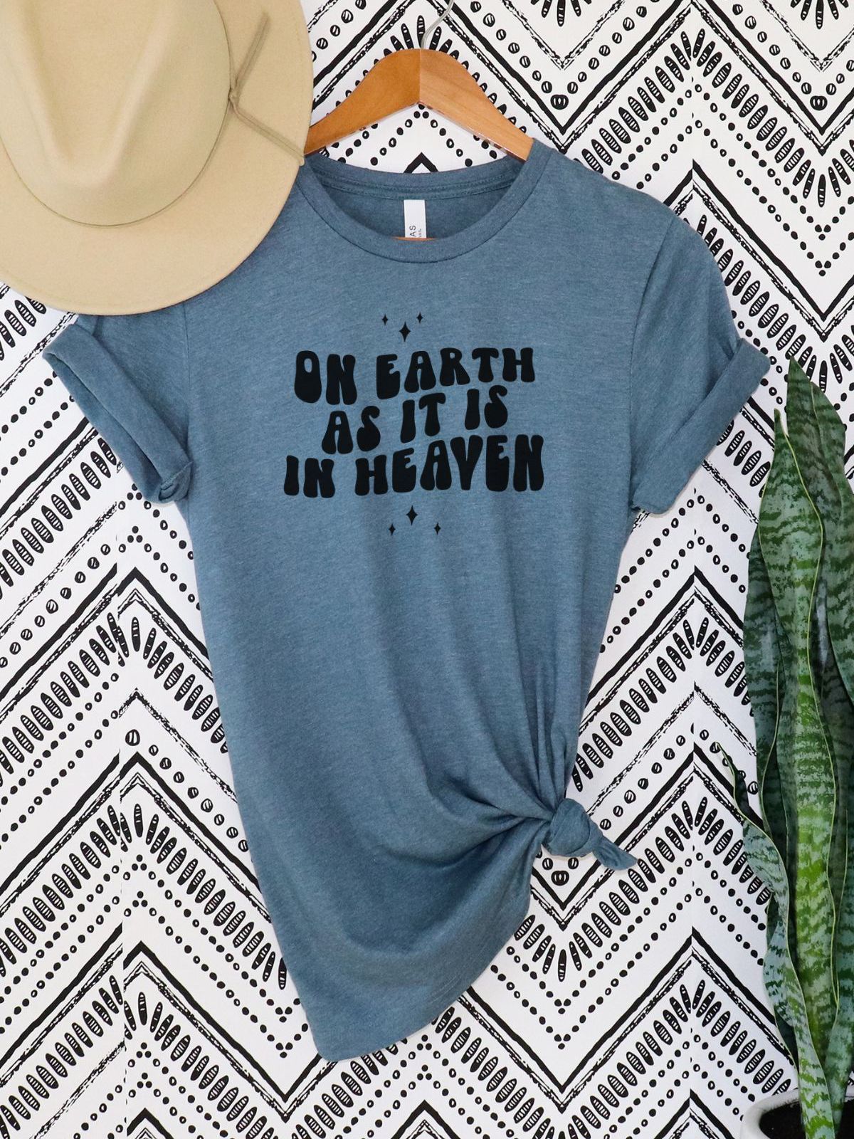 On Earth As It Is Shirt Women Casual