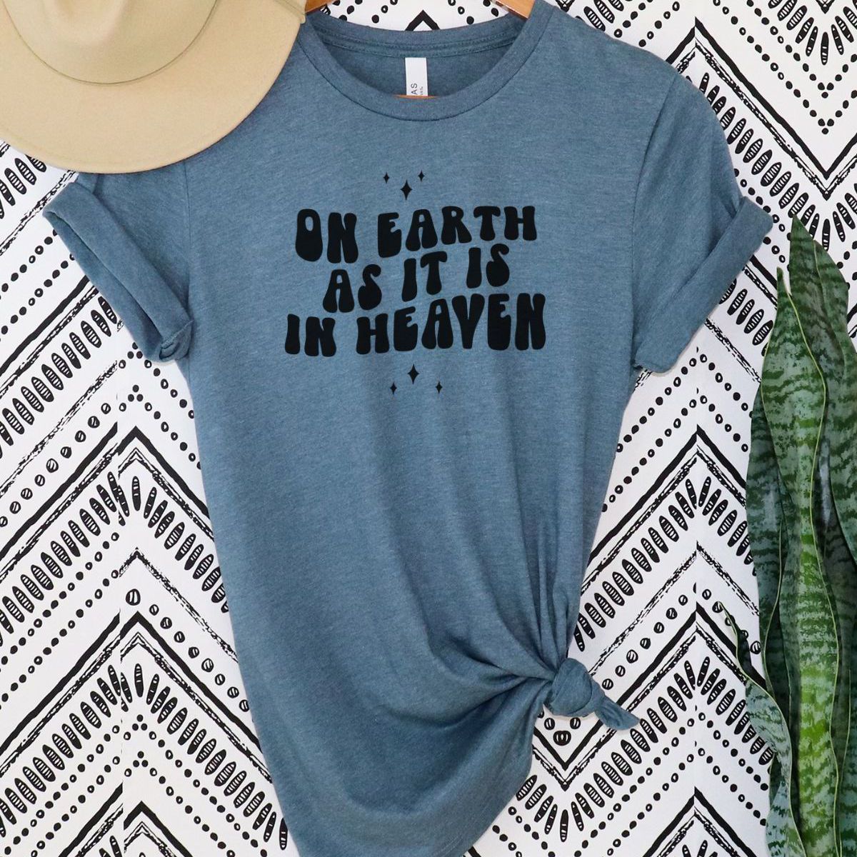 On Earth As It Is Shirt Women Casual