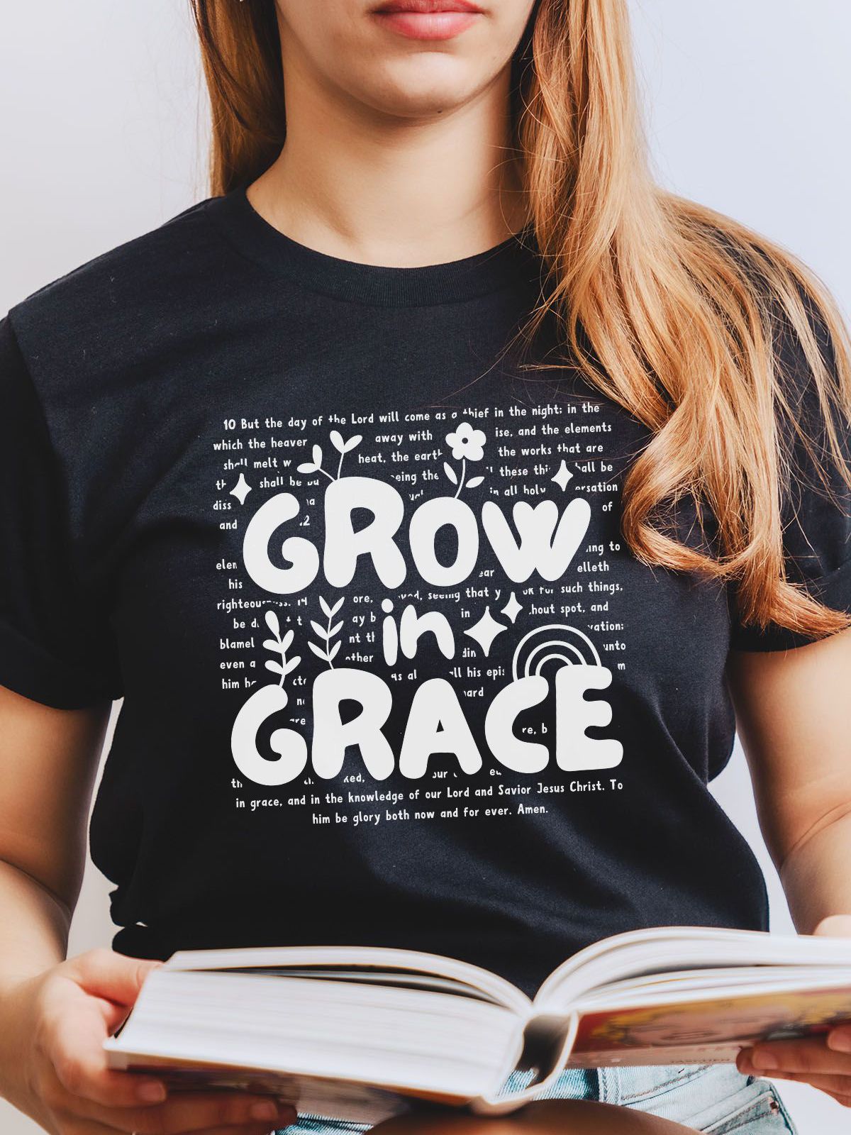 Grow in Grace Womens T-Shirt Casual