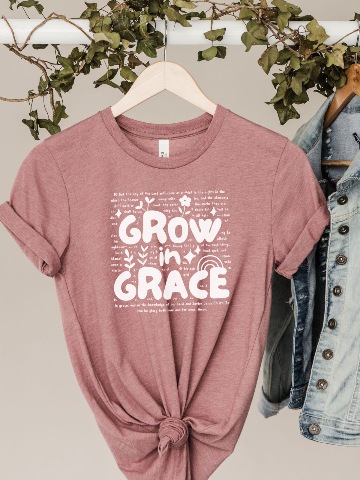 Grow in Grace Womens T-Shirt Casual