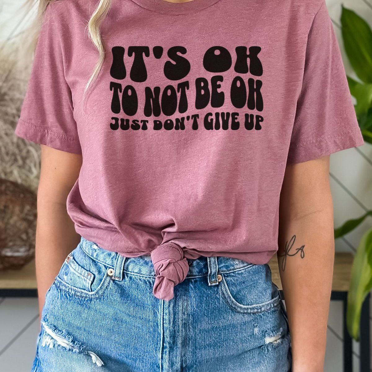 It's Ok Women T-Shirt Casual Wear