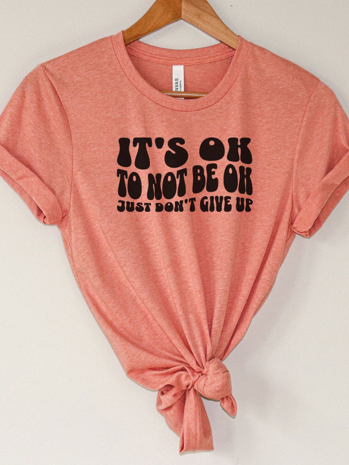 It's Ok Women T-Shirt Casual Wear