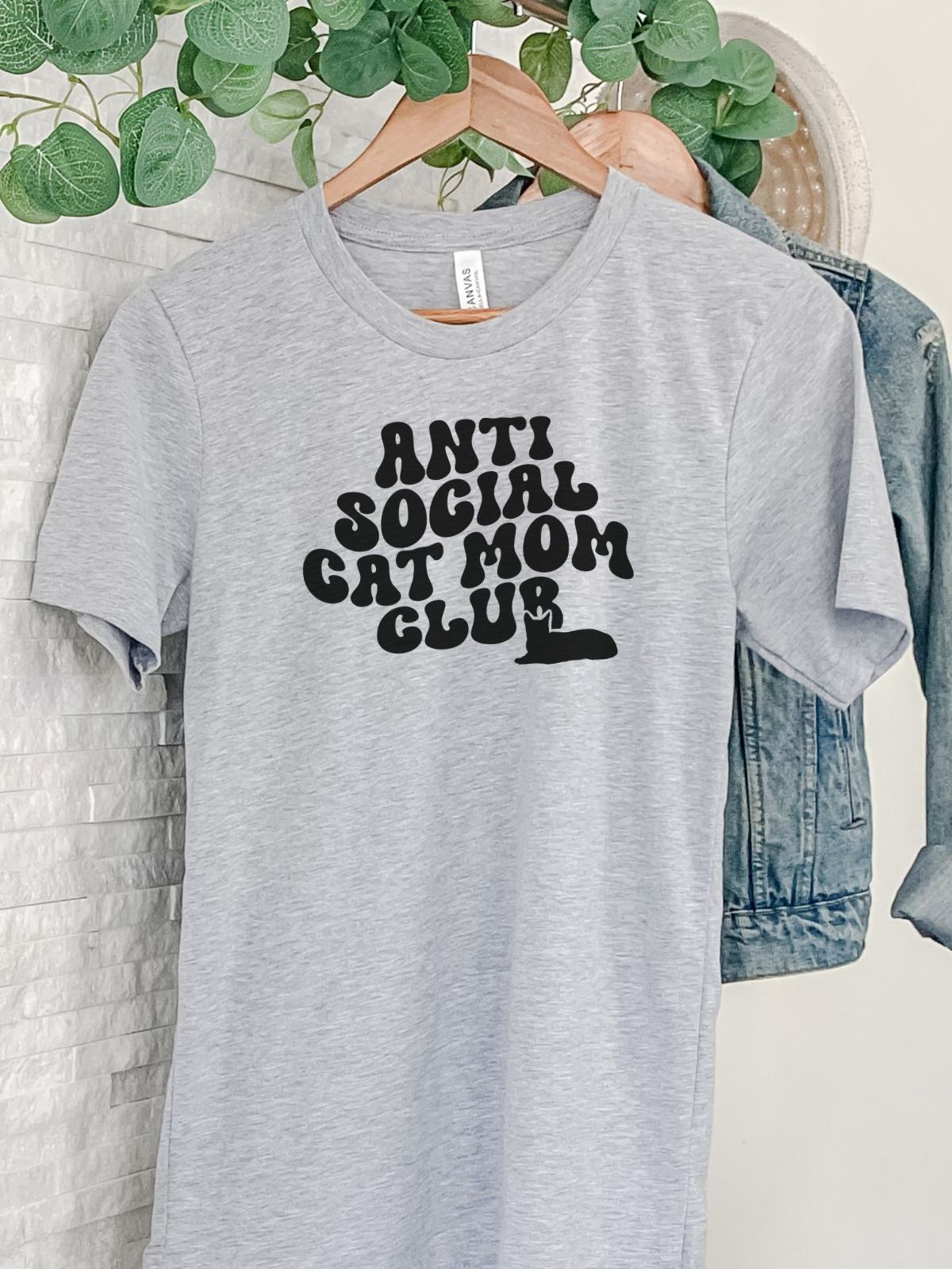 Anti Social Cat Mom Shirt Women Casual