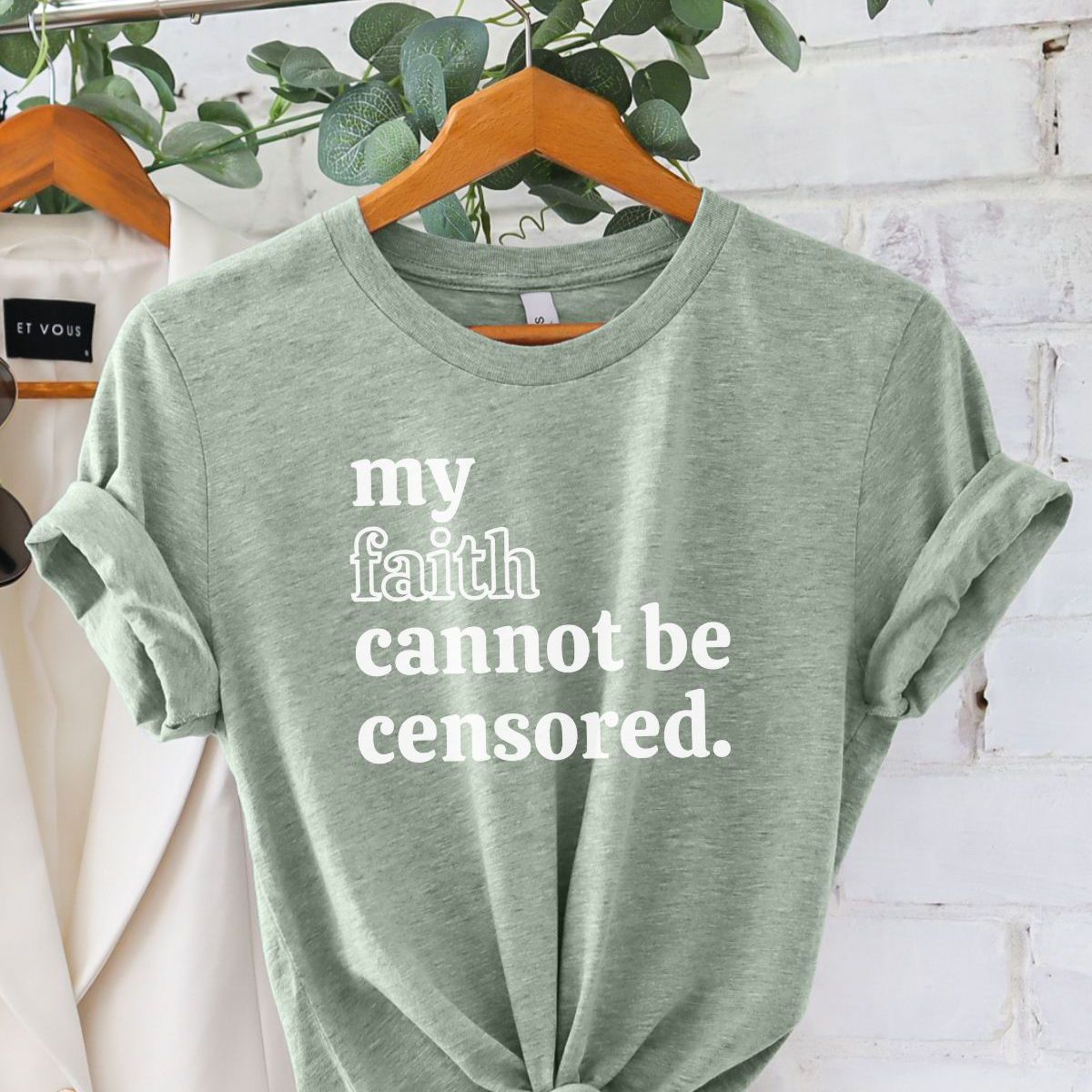 My Faith Cannot Be Censored Womens Shirt