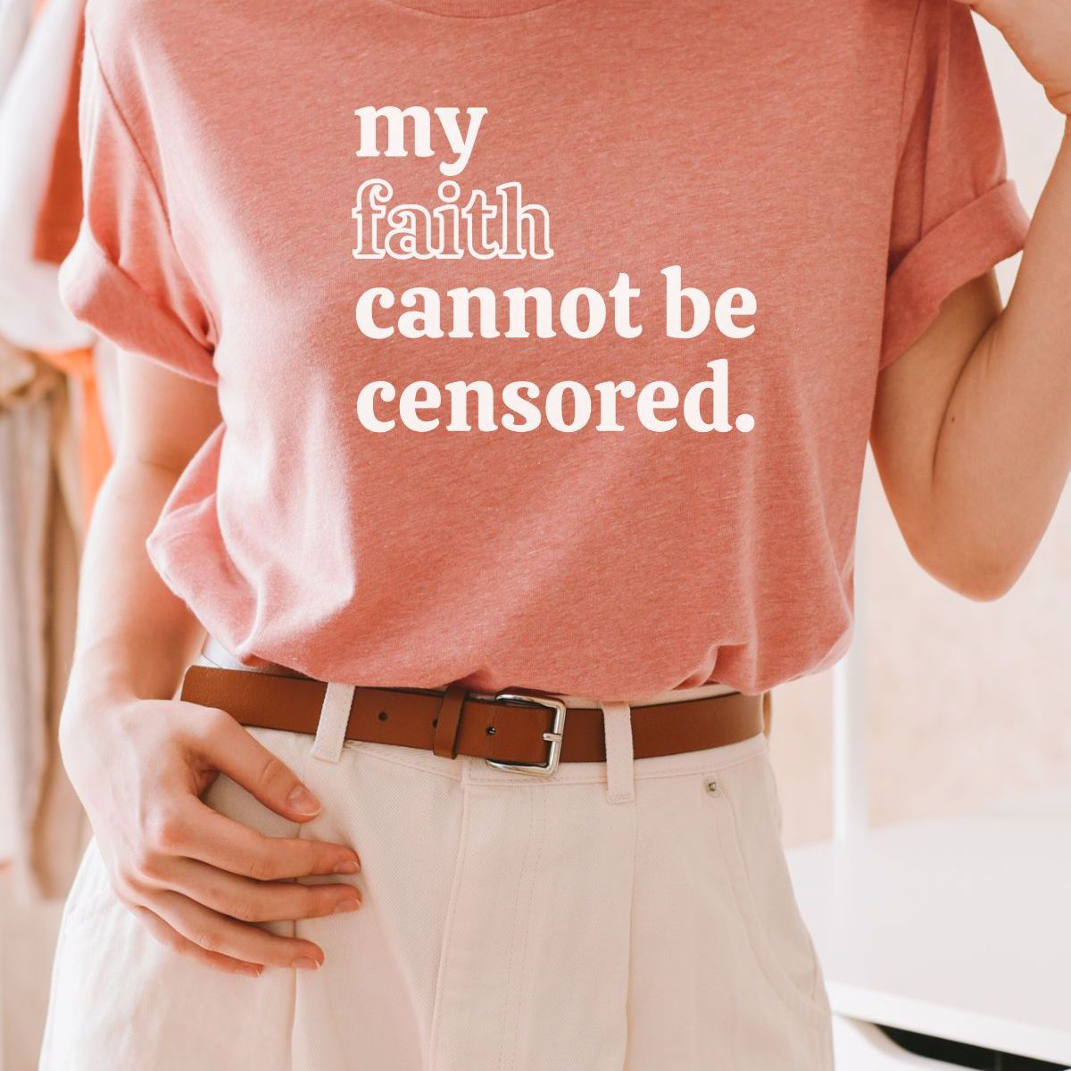 My Faith Cannot Be Censored Womens Shirt