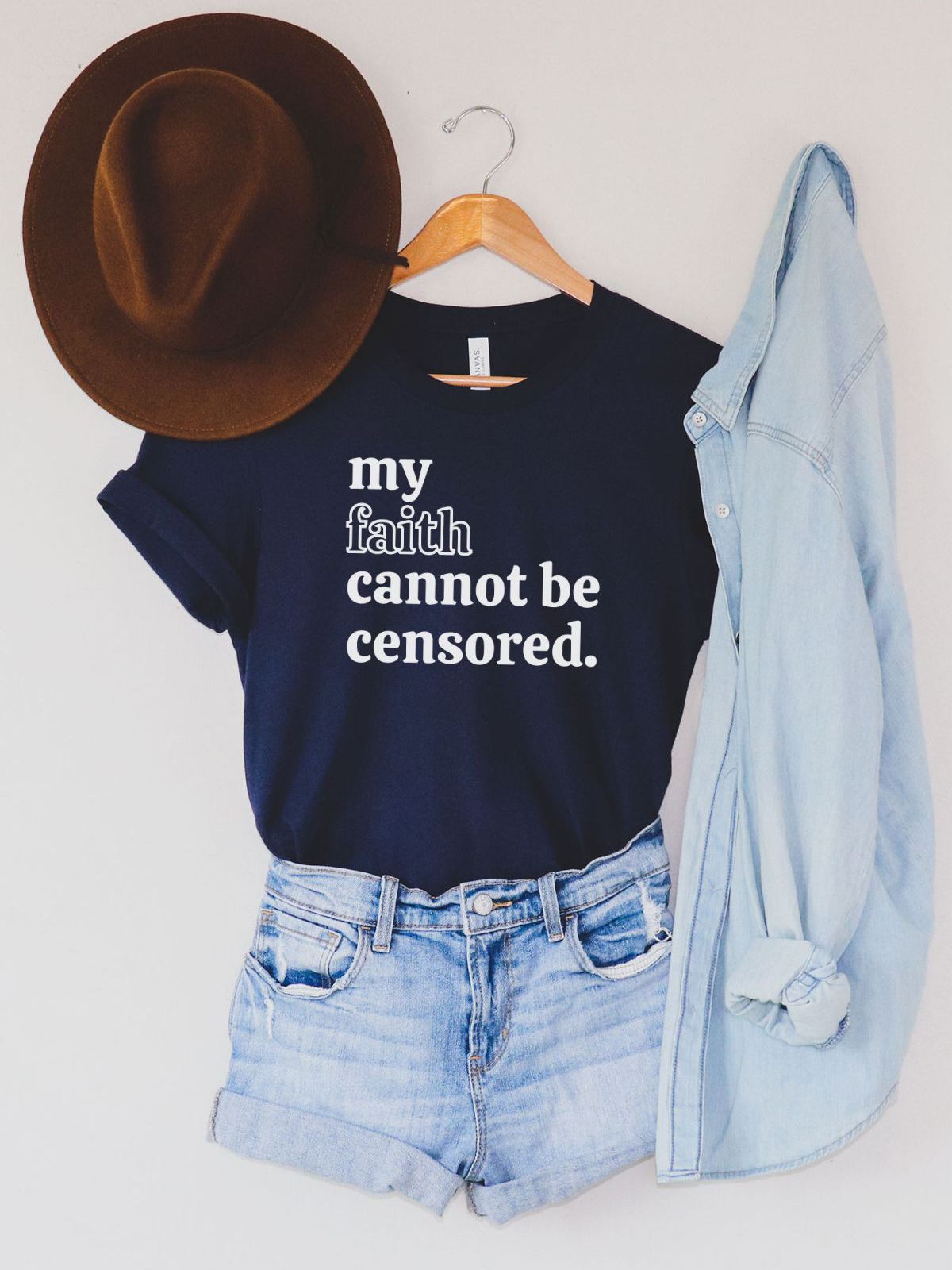 My Faith Cannot Be Censored Womens Shirt