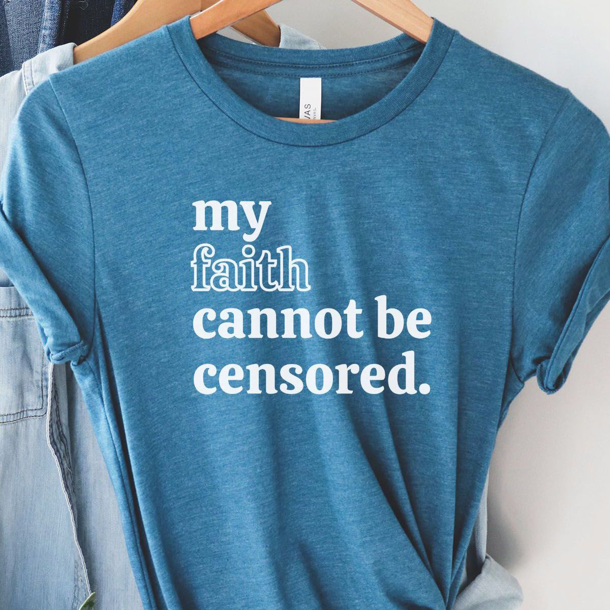My Faith Cannot Be Censored Womens Shirt