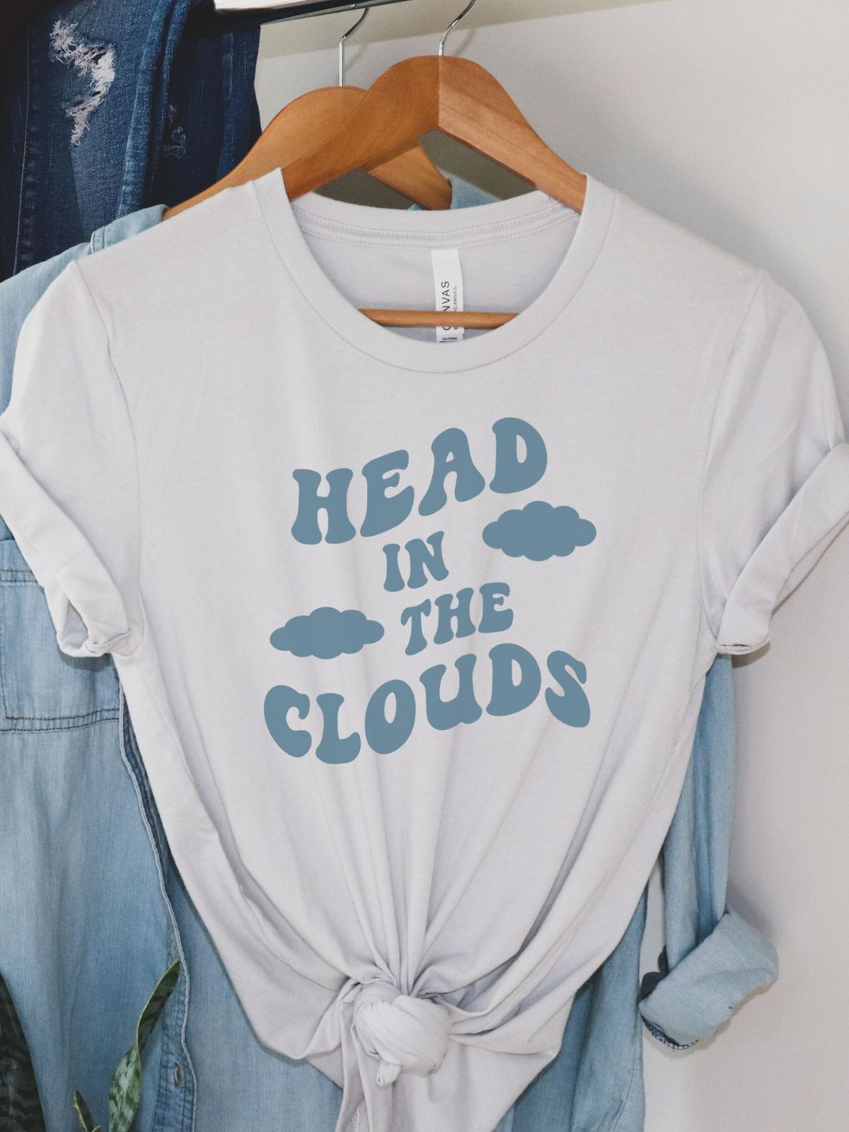 Head in the Clouds Womens T-Shirt Casual