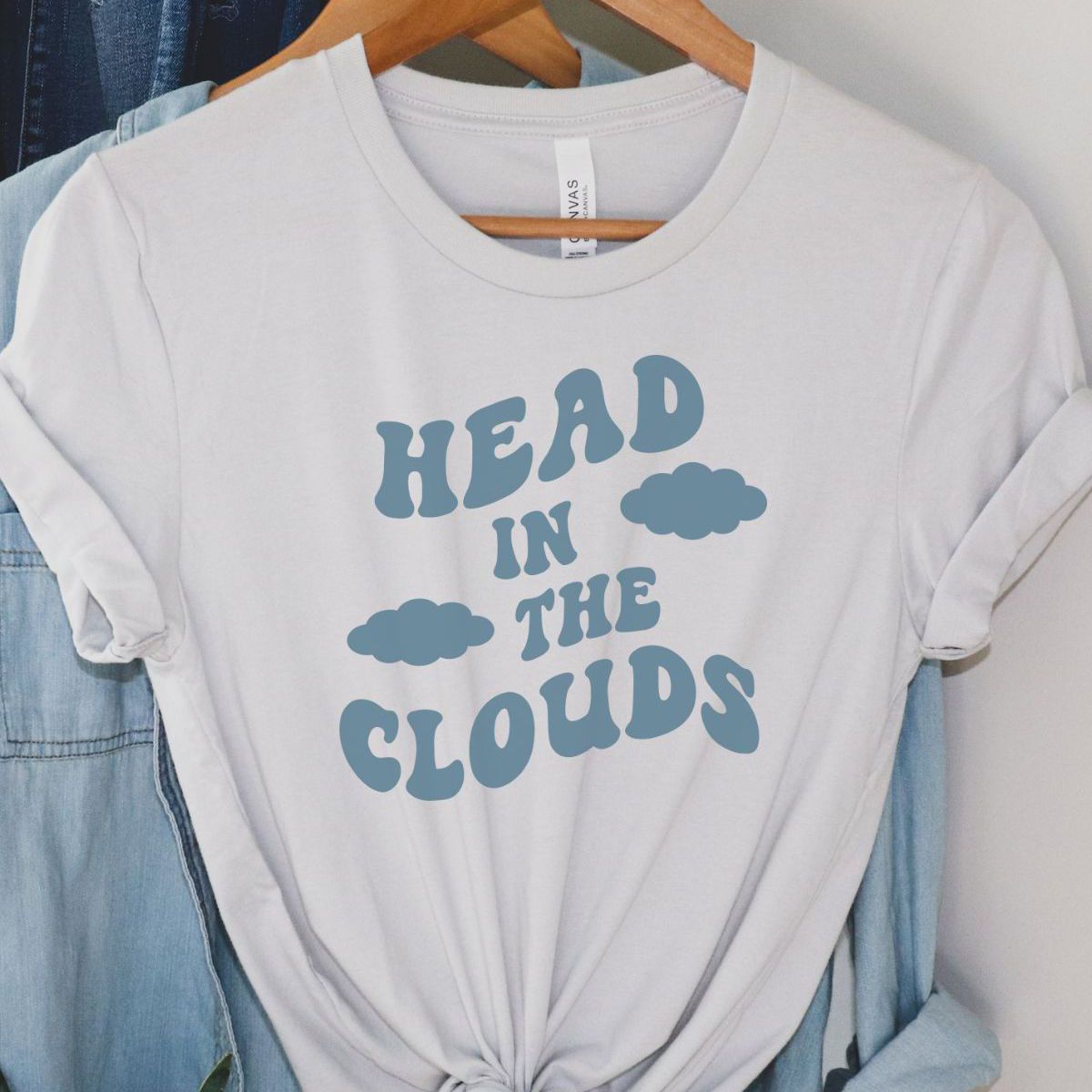 Head in the Clouds Womens T-Shirt Casual