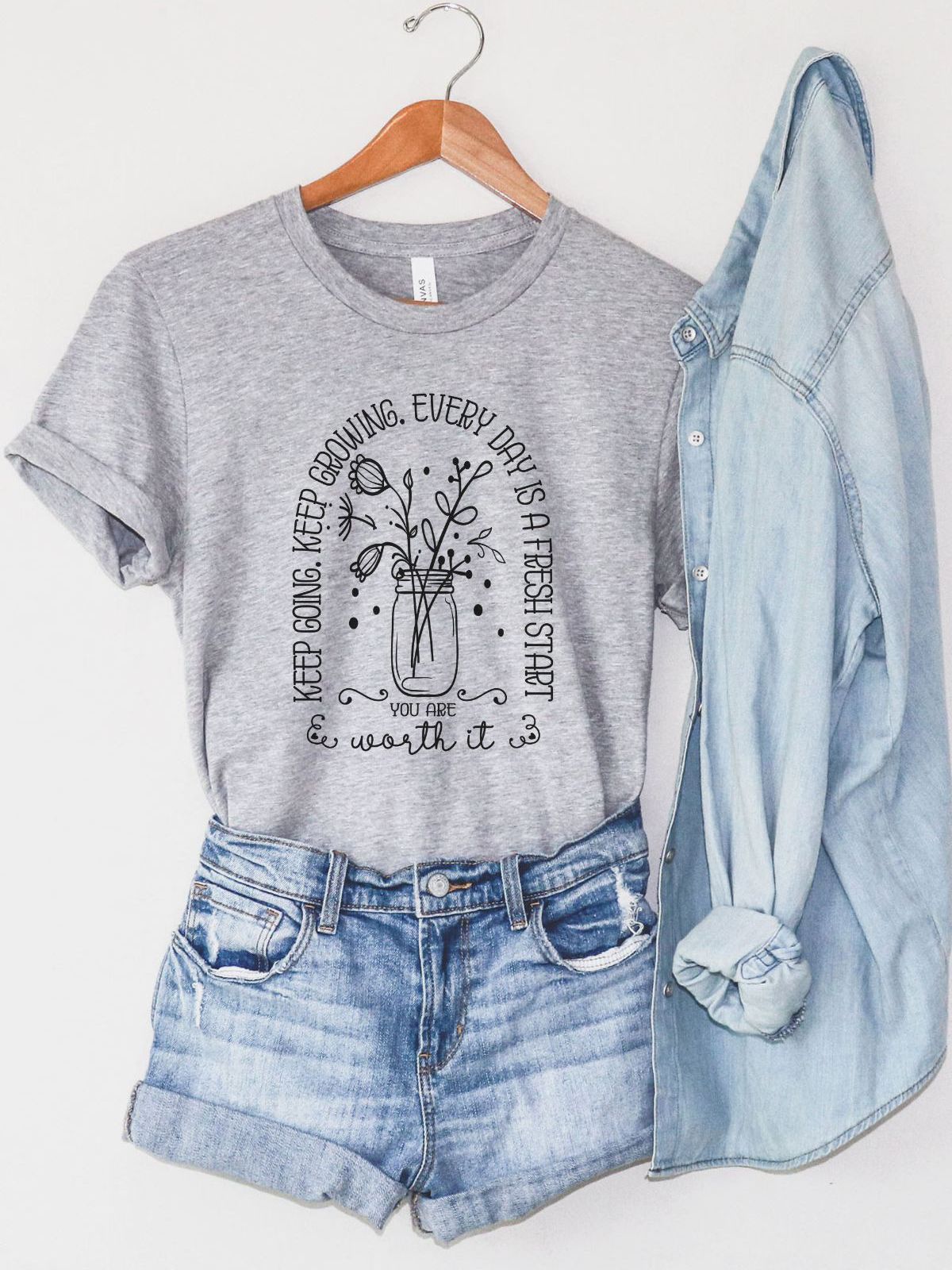 Inspiring Graphic Tee Soft Cotton Unisex