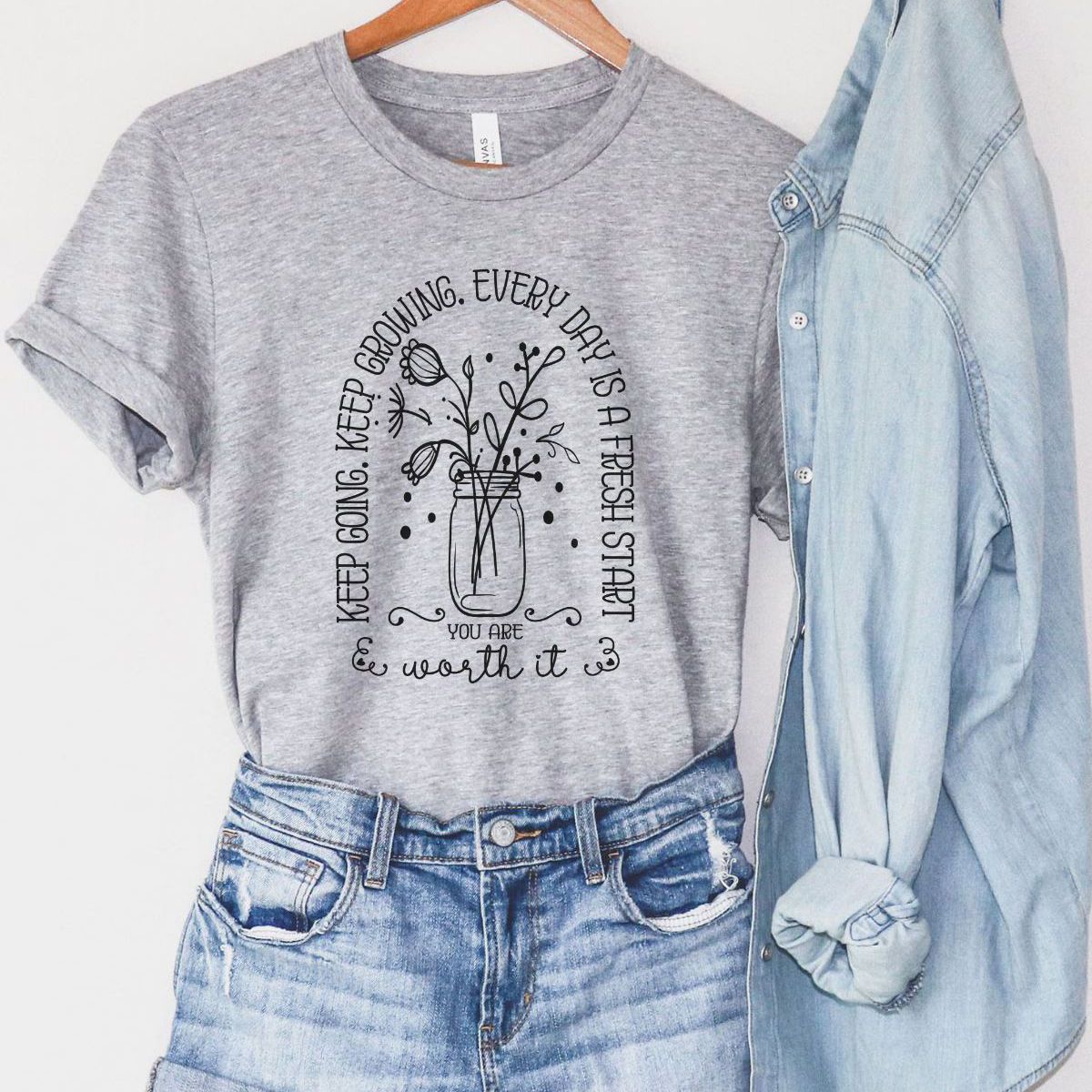 Inspiring Graphic Tee Soft Cotton Unisex