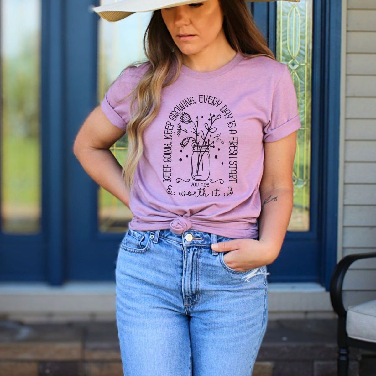 Inspiring Graphic Tee Soft Cotton Unisex