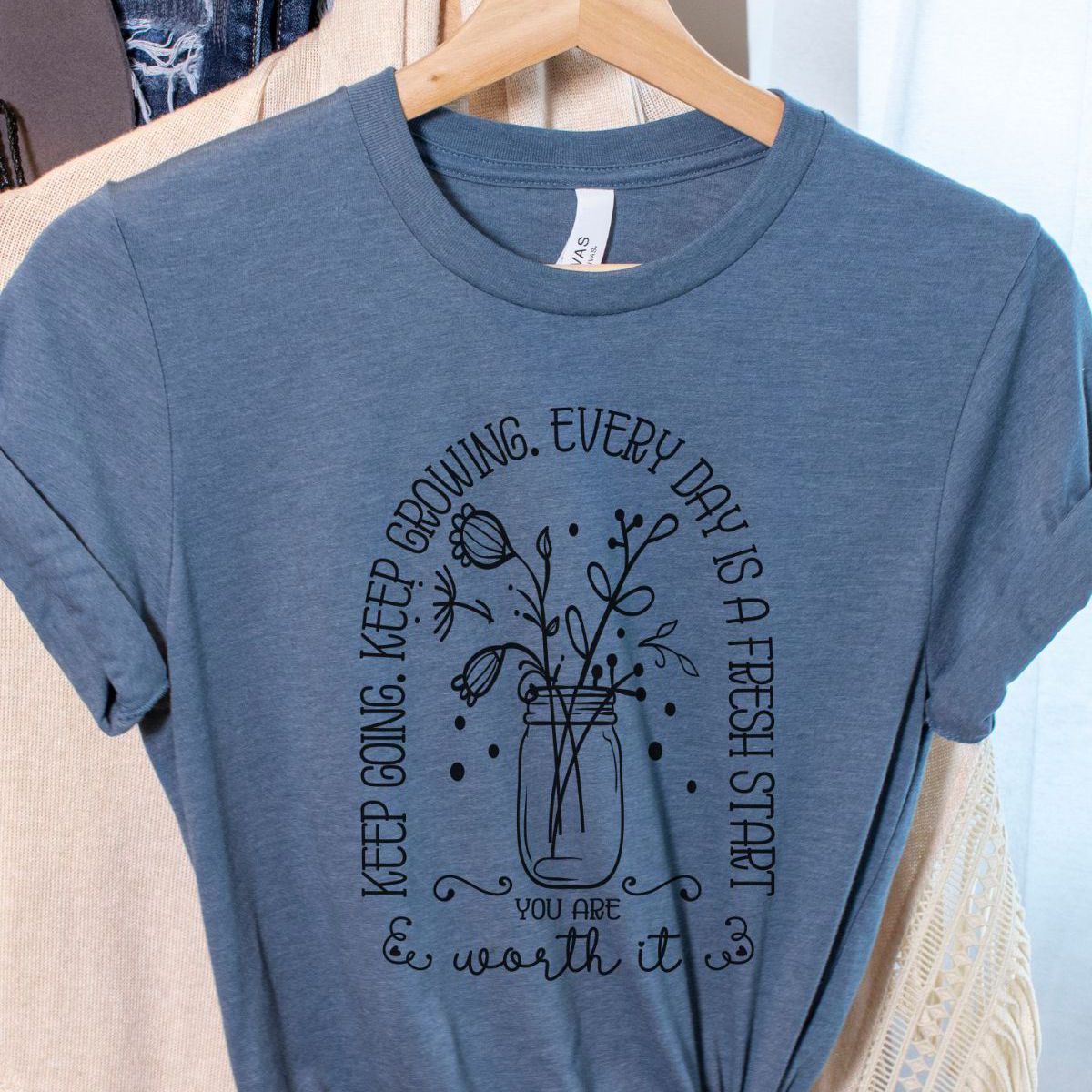 Inspiring Graphic Tee Soft Cotton Unisex