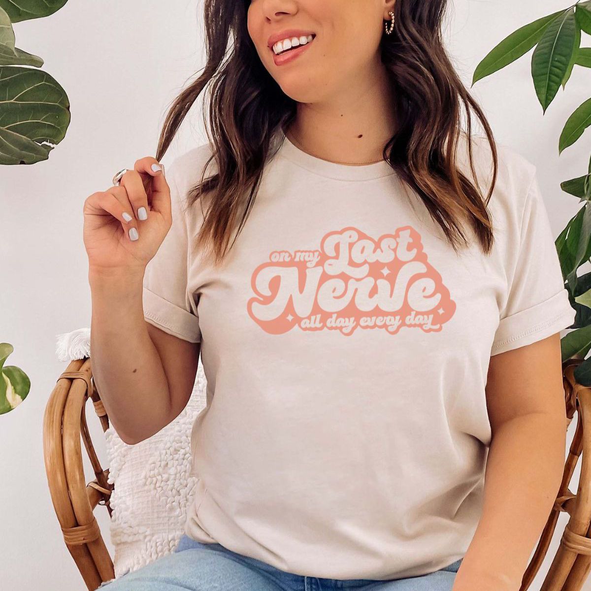 On My Last Nerve Women's T-shirt Casual