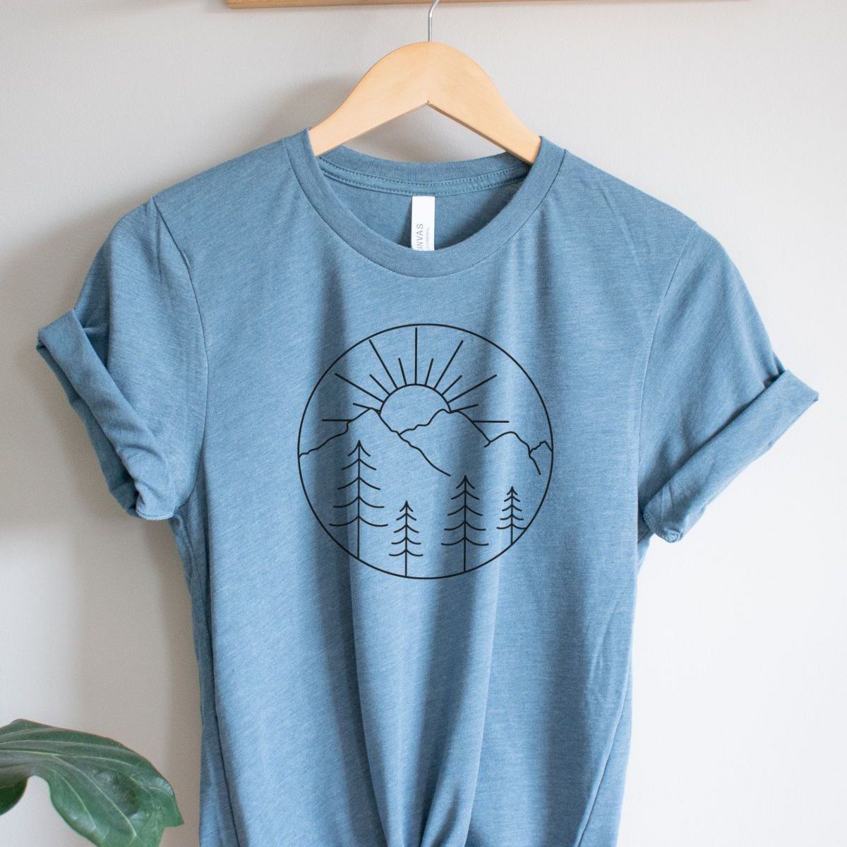 Sunset Mountains Womens Tee Casual