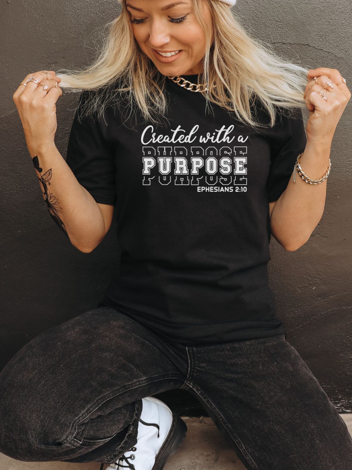Created With Purpose Women's T-Shirt Faith