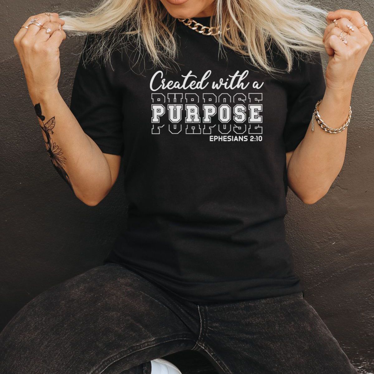 Created With Purpose Women's T-Shirt Faith