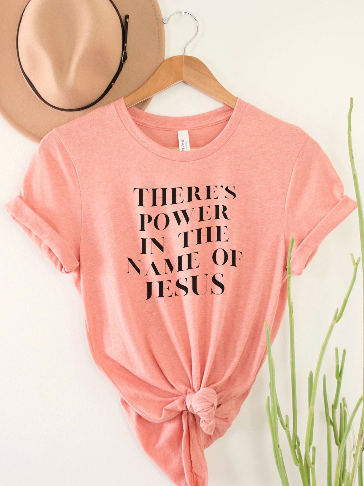 Power in Jesus Womens T-Shirt Faith
