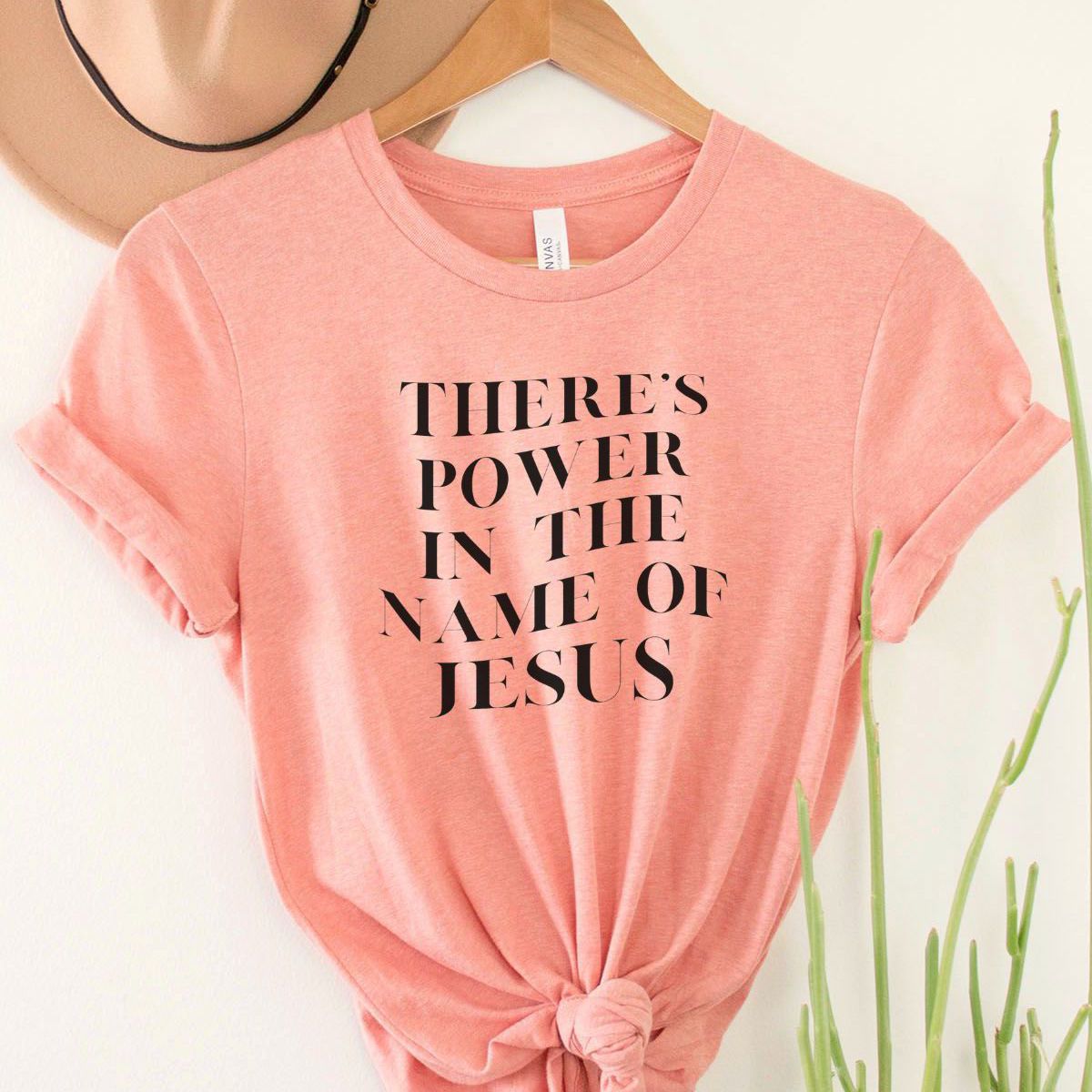 Power in Jesus Womens T-Shirt Faith