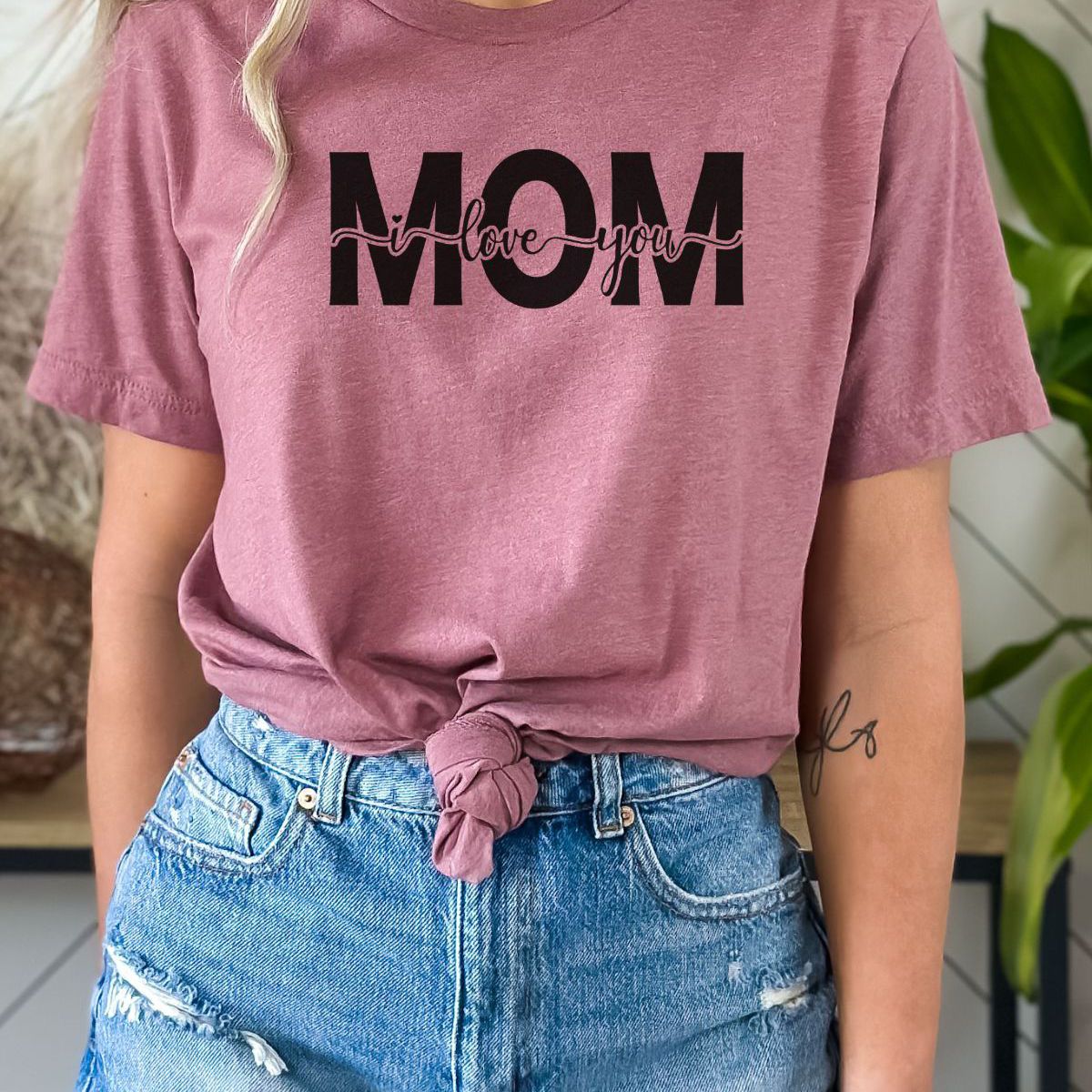 I Love You Mom Womens T-Shirt Mother's Day