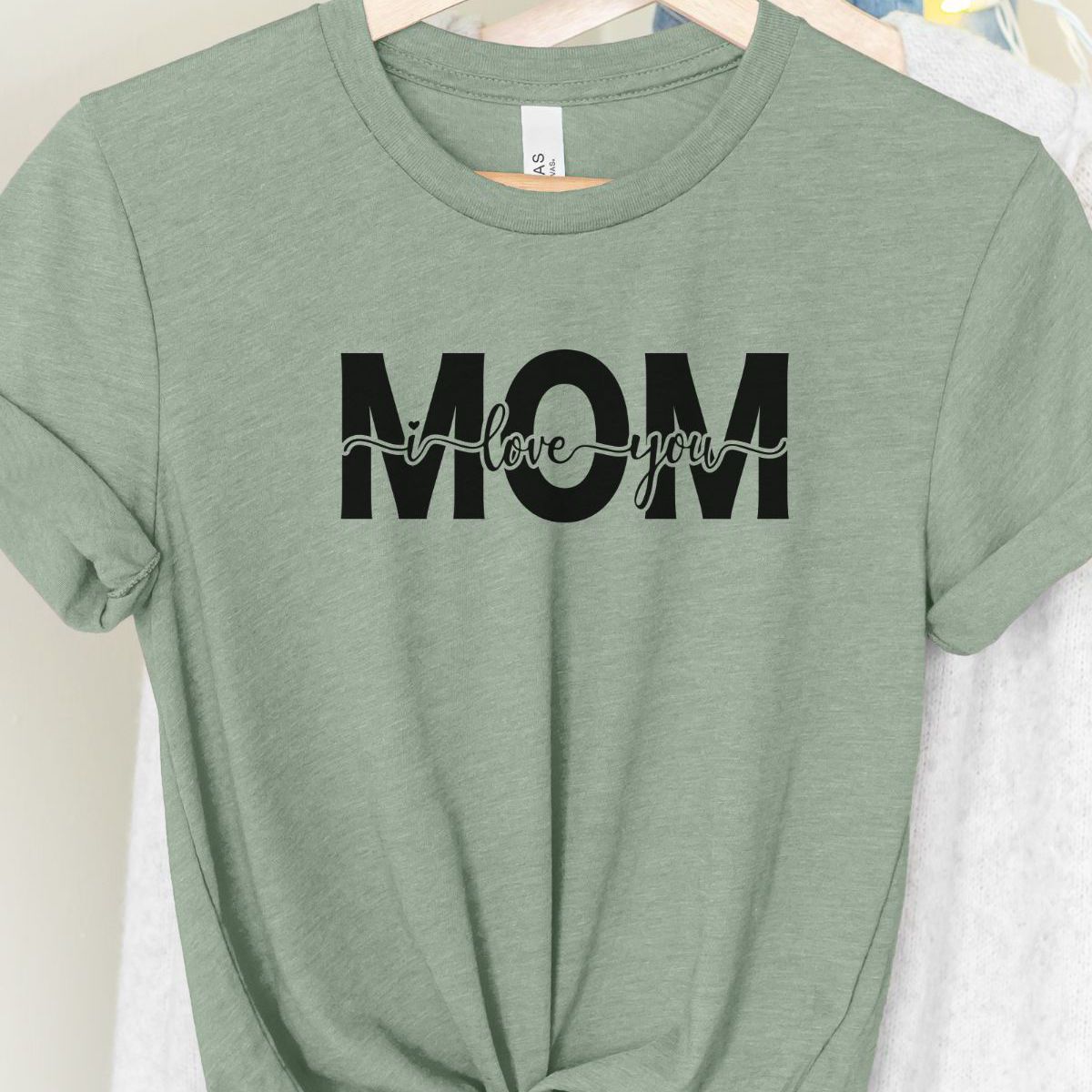I Love You Mom Womens T-Shirt Mother's Day